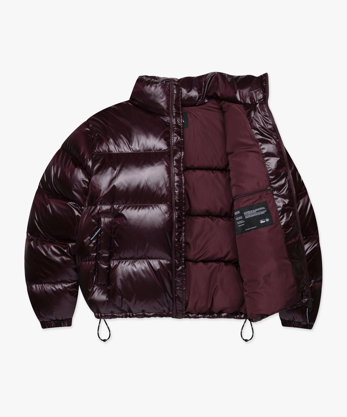 엘엠씨(LMC) OG GLOSSY PUFFER DUCK DOWN PARKA burgundy