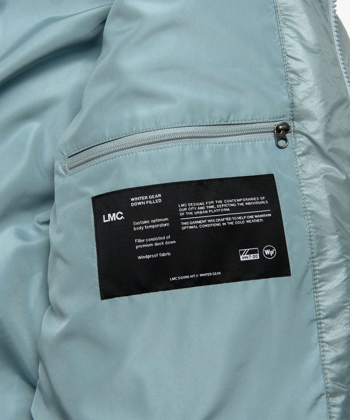 엘엠씨(LMC) SEETHROUGH OG PUFFER DUCK DOWN PARKA ash gray