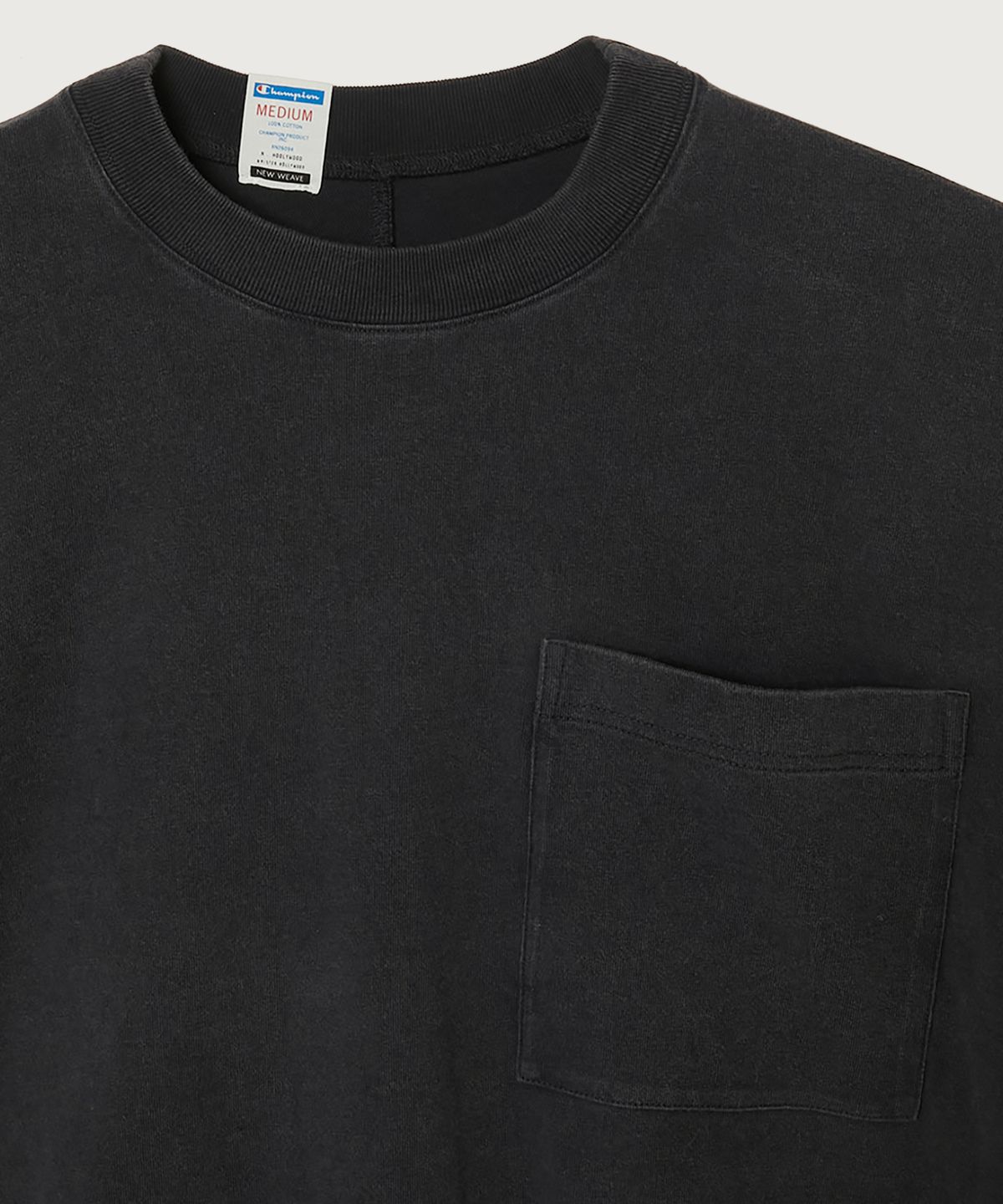 챔피온(CHAMPION) 챔피온 X 엔할리우드 빅 포켓 롱슬리브 Off Black