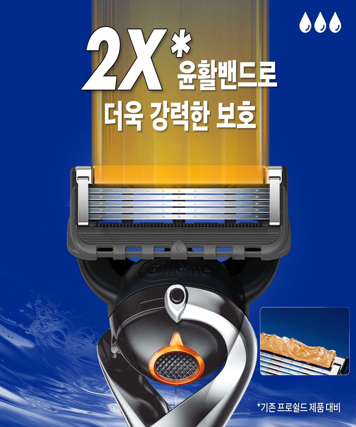 질레트(GILLETTE) 프로글라이드 매뉴얼 면도기 핸들1 + 면도날 12입