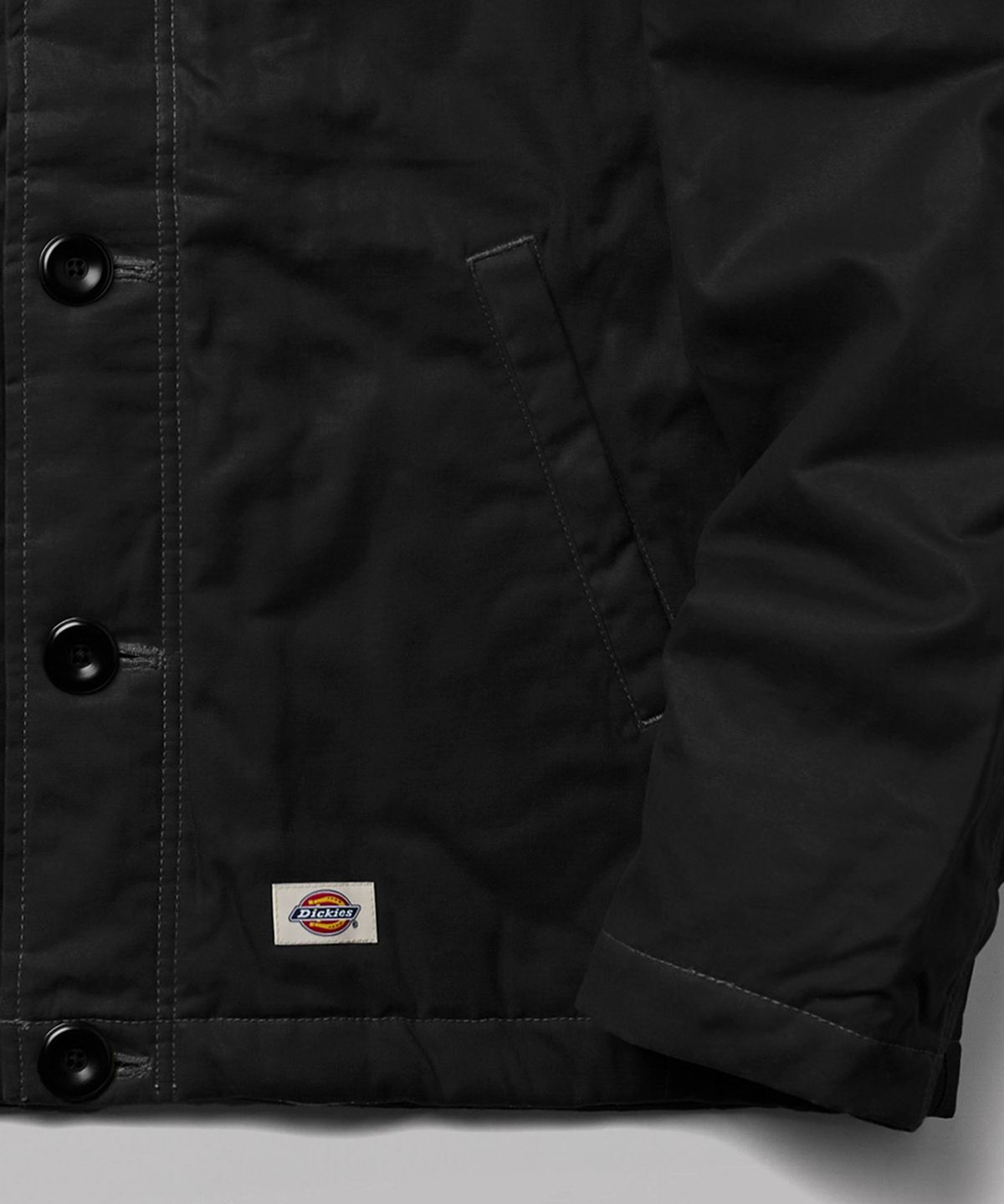 디키즈(DICKIES) 캔버스 왁스 재킷 Black