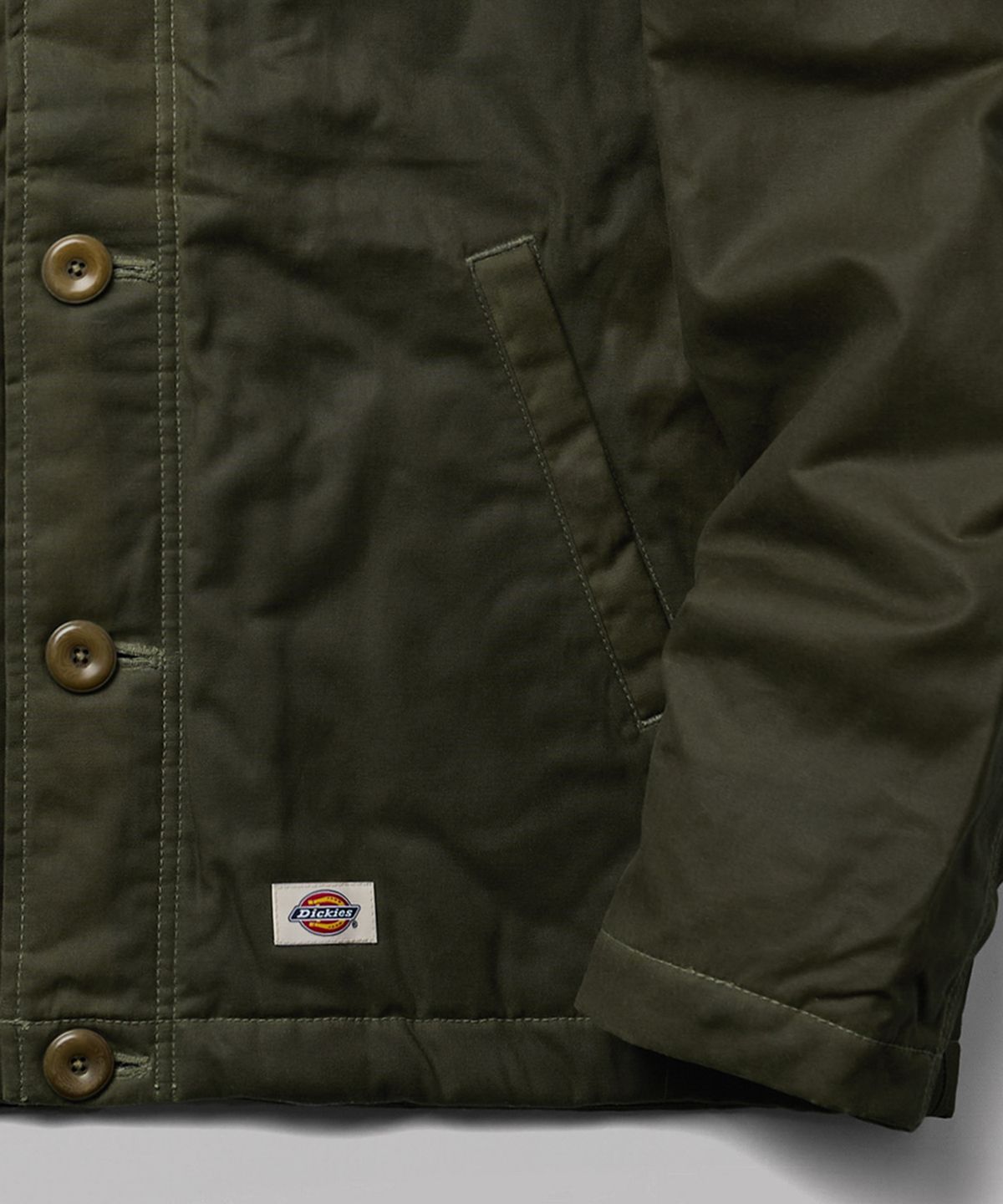 디키즈(DICKIES) 캔버스 왁스 재킷 Military Gray