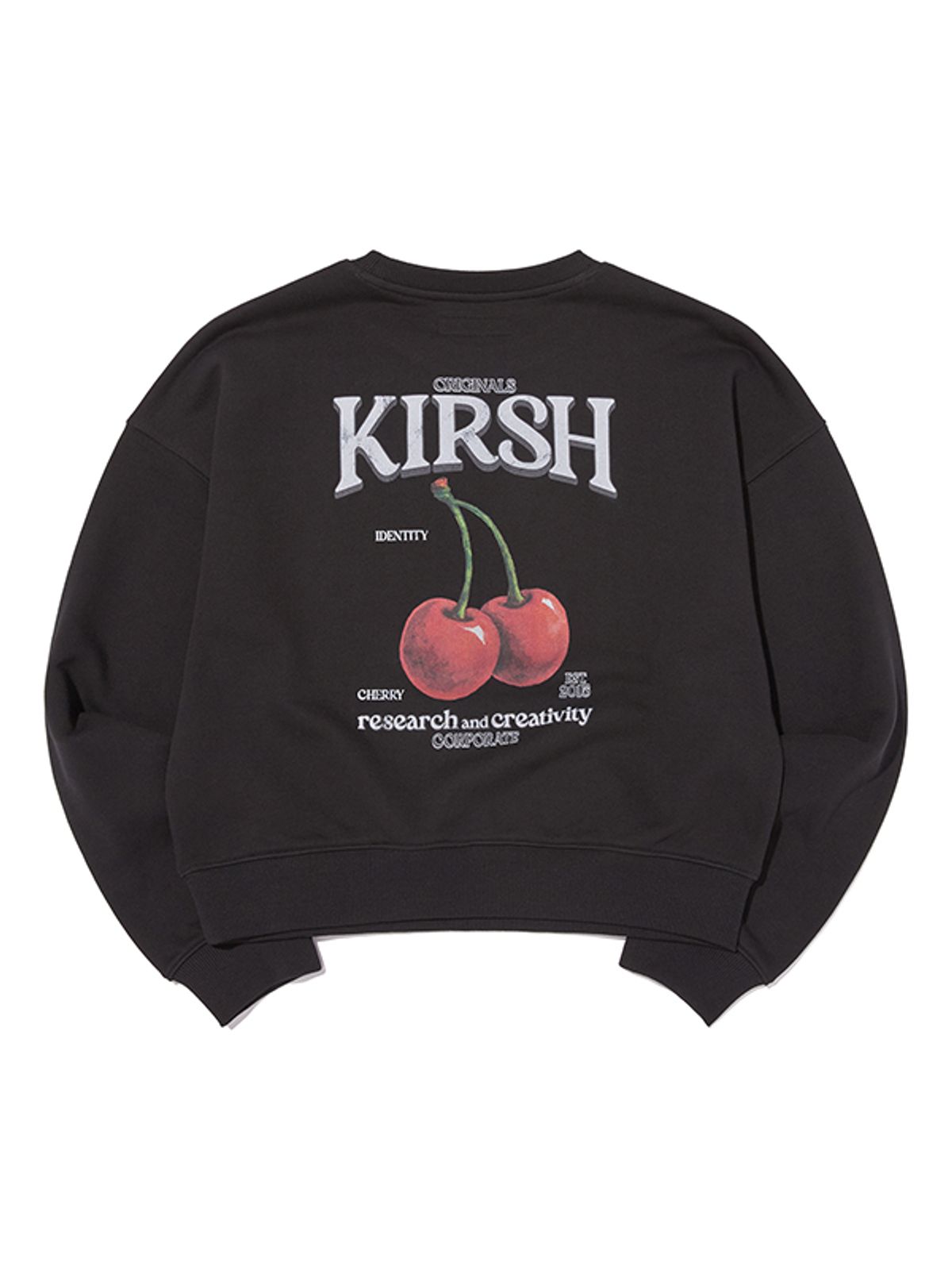 키르시(KIRSH) 듀이 체리 크롭 스웻셔츠 [블랙]