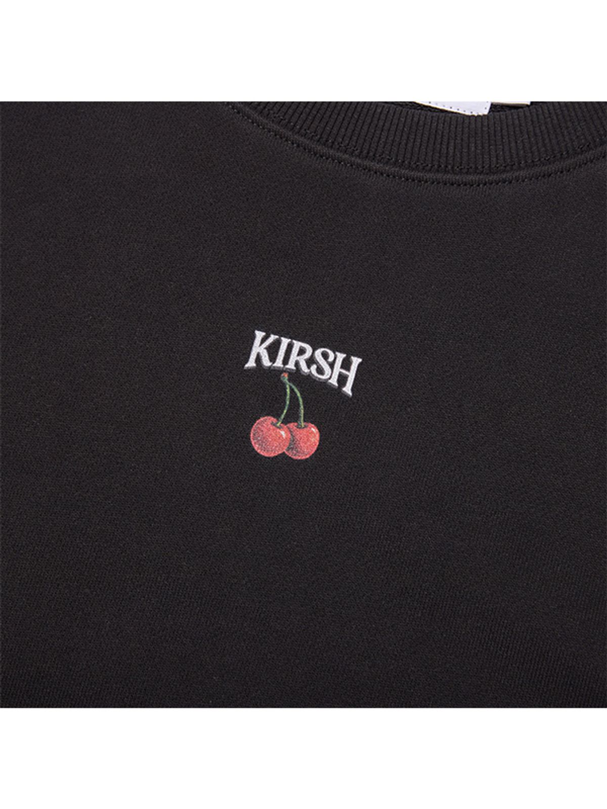 키르시(KIRSH) 듀이 체리 크롭 스웻셔츠 [블랙]