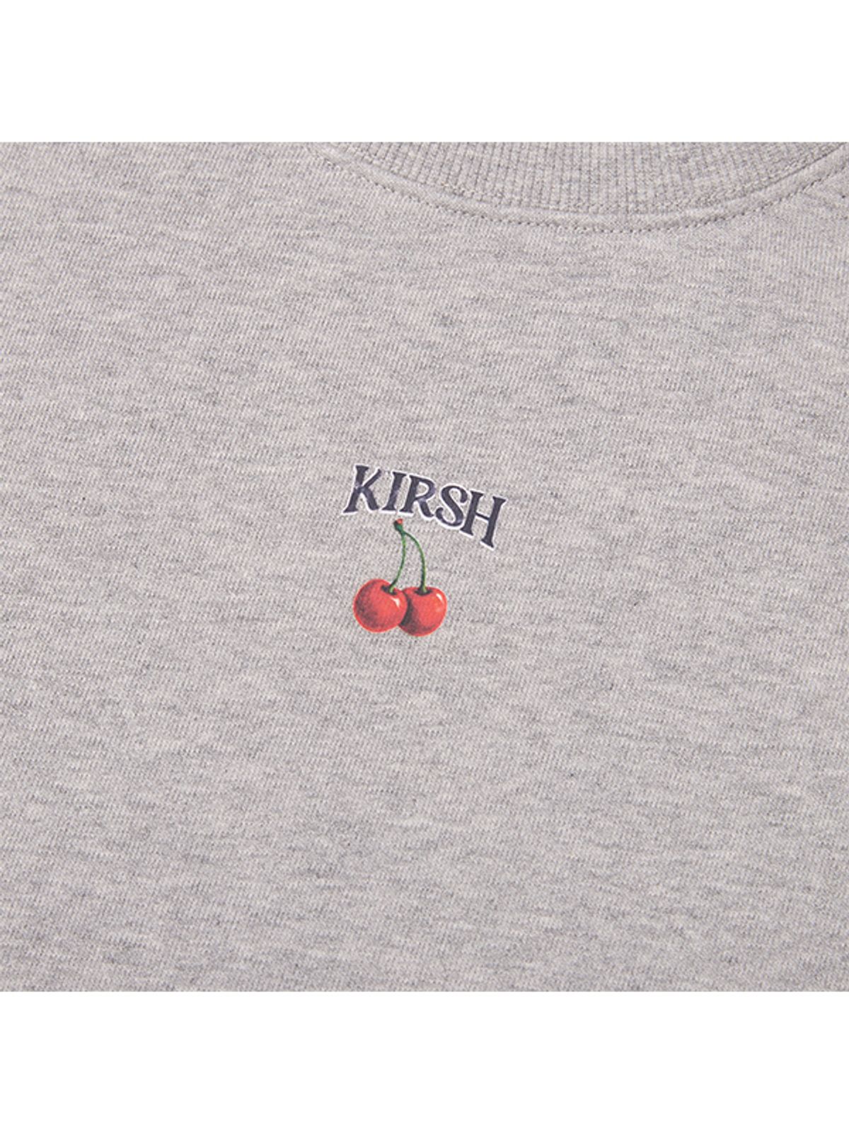 키르시(KIRSH) 듀이 체리 크롭 스웻셔츠 [멜란지 그레이]
