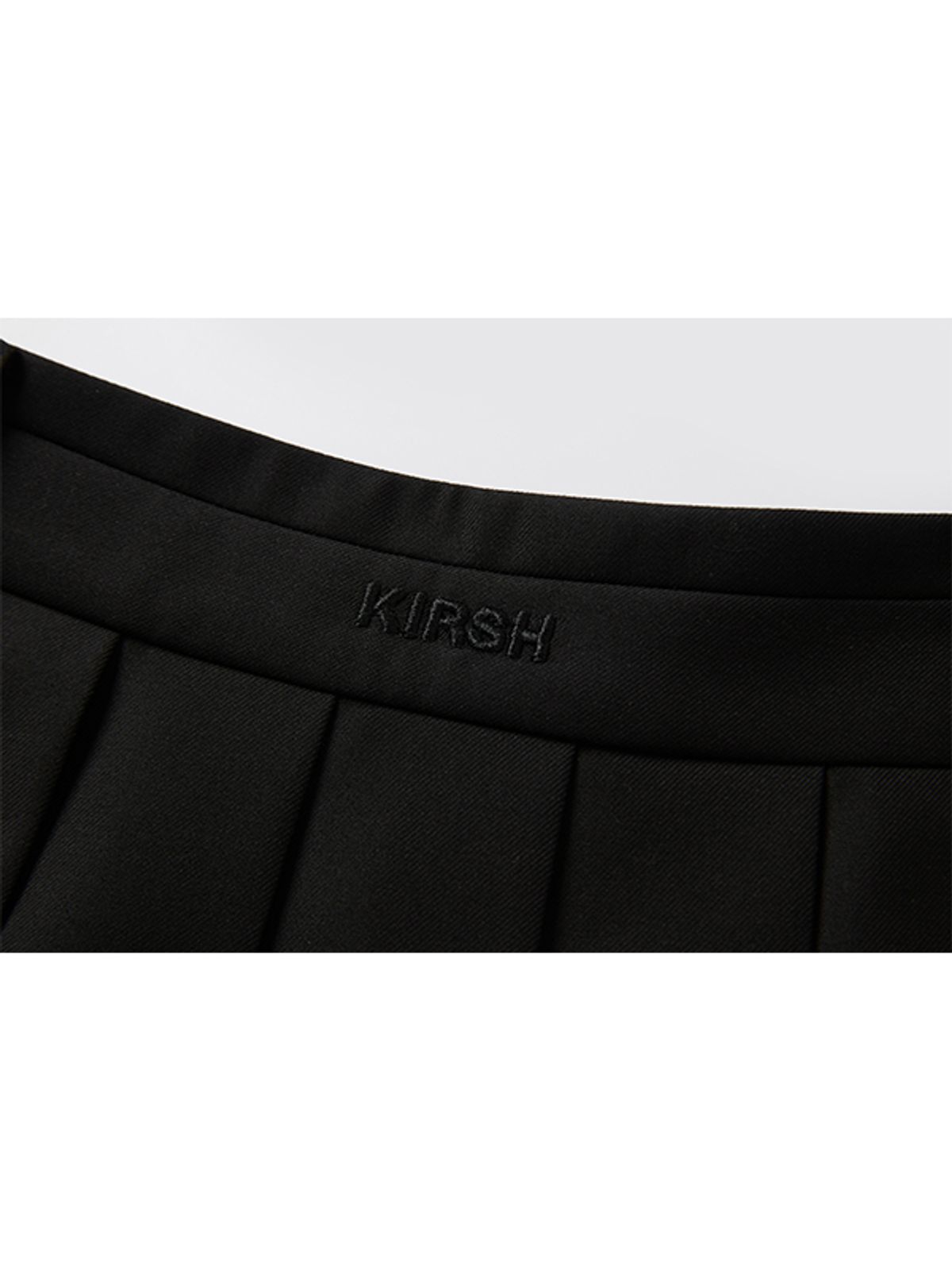 키르시(KIRSH) 클래식 플리츠 미니 스커트 [블랙]