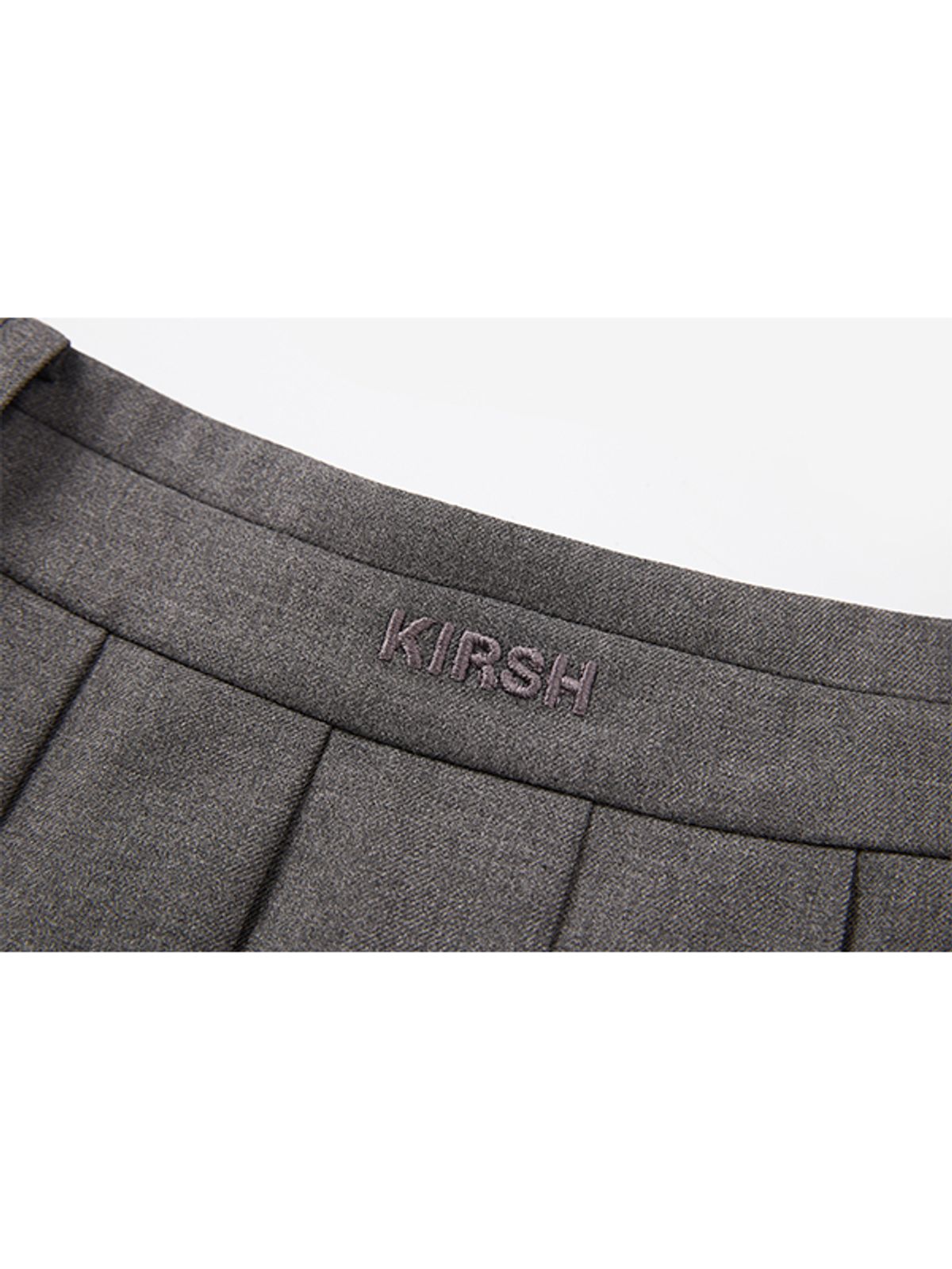 키르시(KIRSH) 클래식 플리츠 미니 스커트 [그레이]