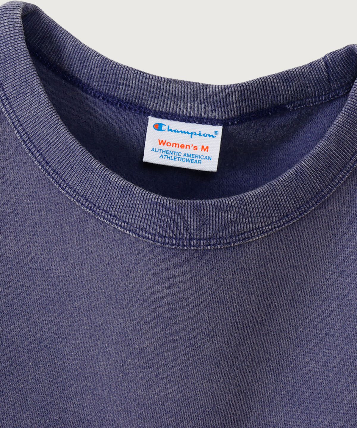 챔피온(CHAMPION) 여성 아치 로고 루즈핏 워싱 롱슬리브 Navy
