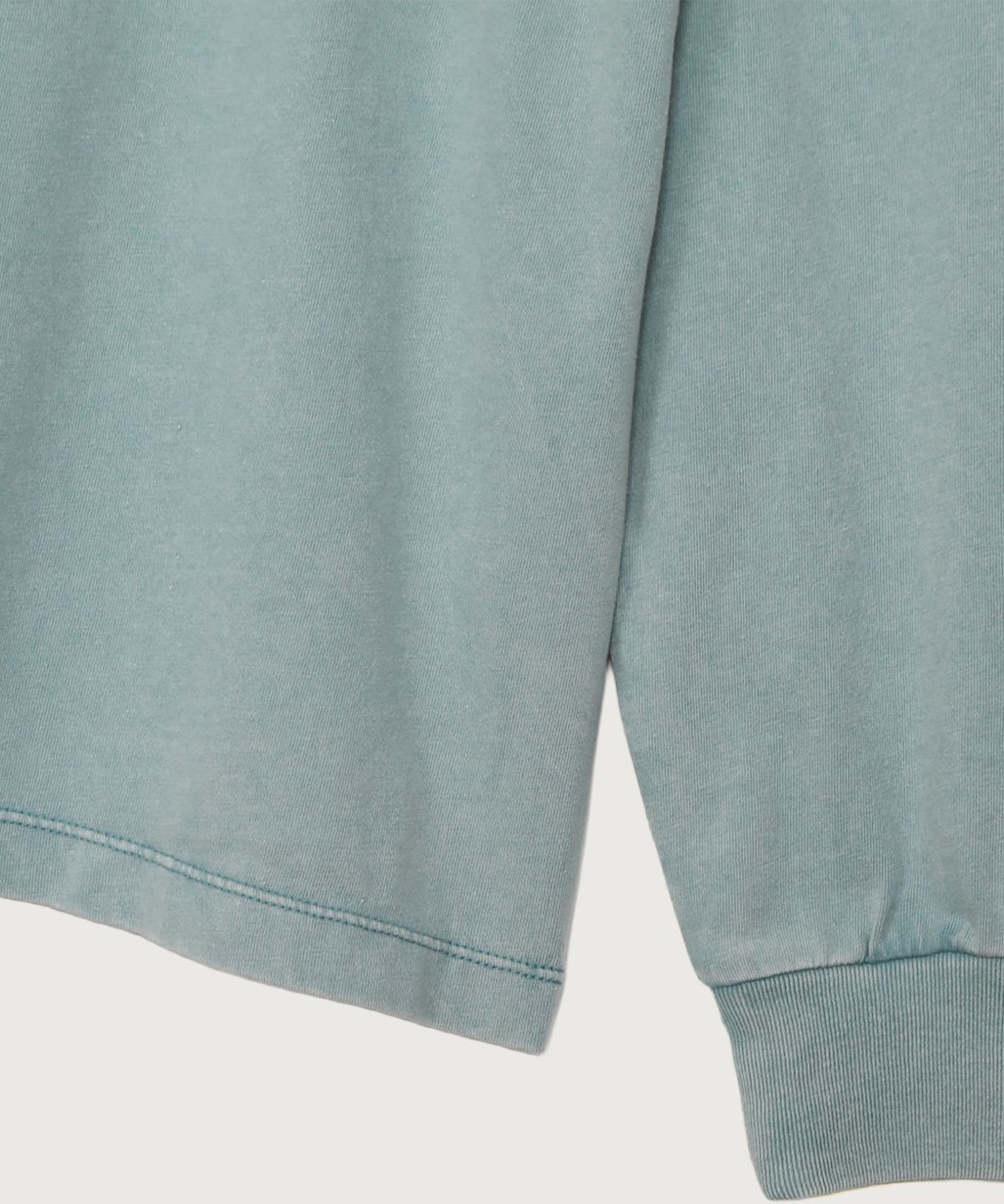 챔피온(CHAMPION) 여성 아치 로고 루즈핏 워싱 롱슬리브 Blue Mist Mint