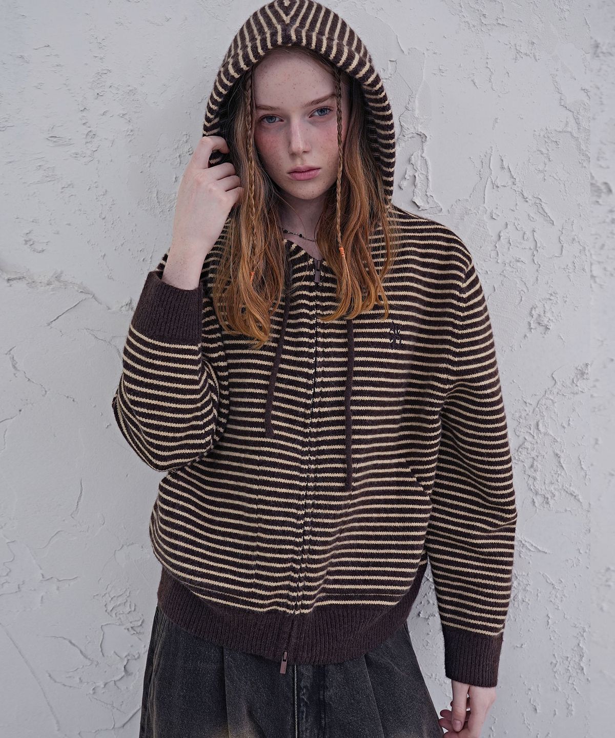 어반드레스(AVANDRESS) Marin Knit Zip-up Hoody_3Colors