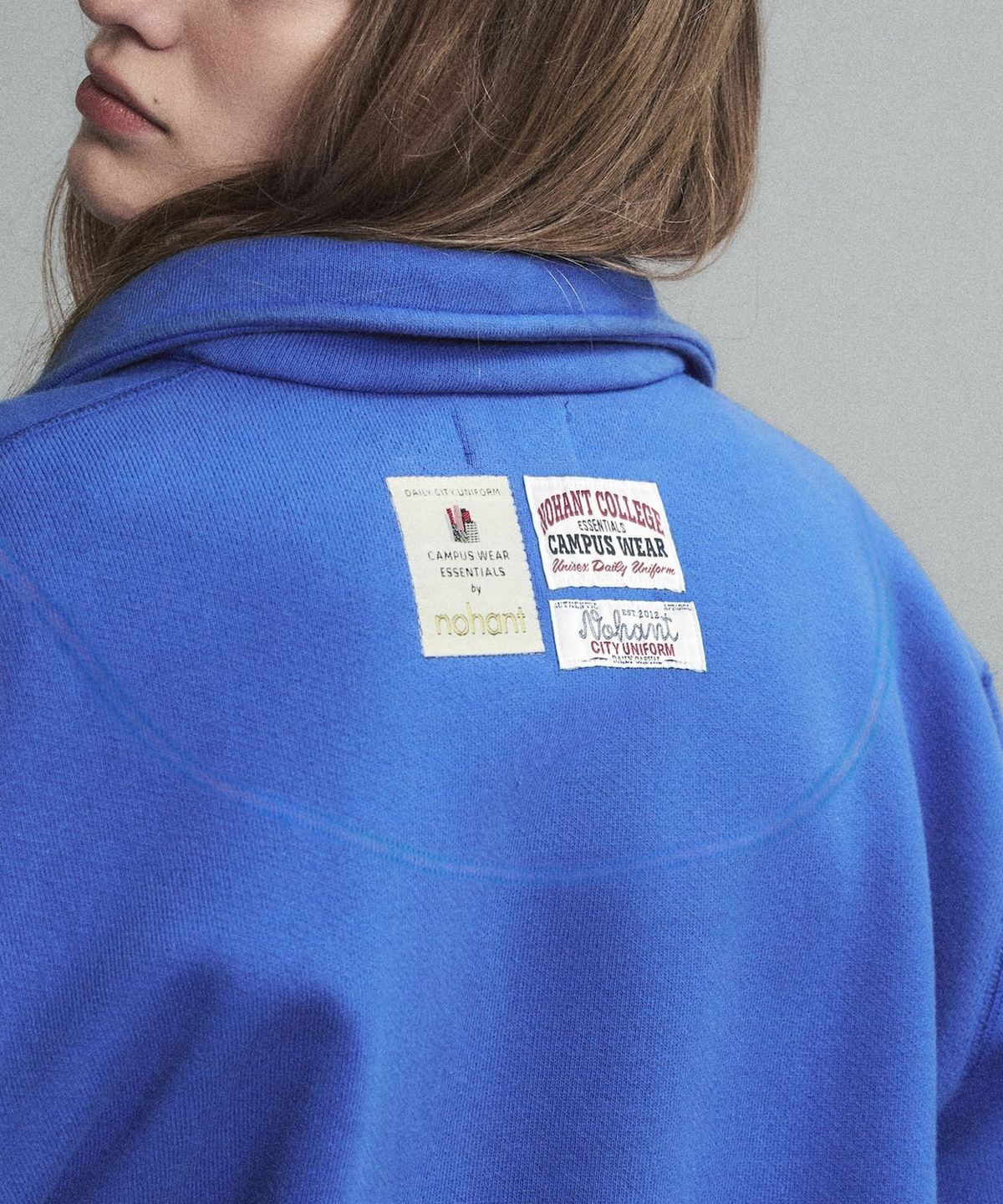노앙(NOHANT) WASHED HEAVYWEIGHT FRENCH JACKET BLUE