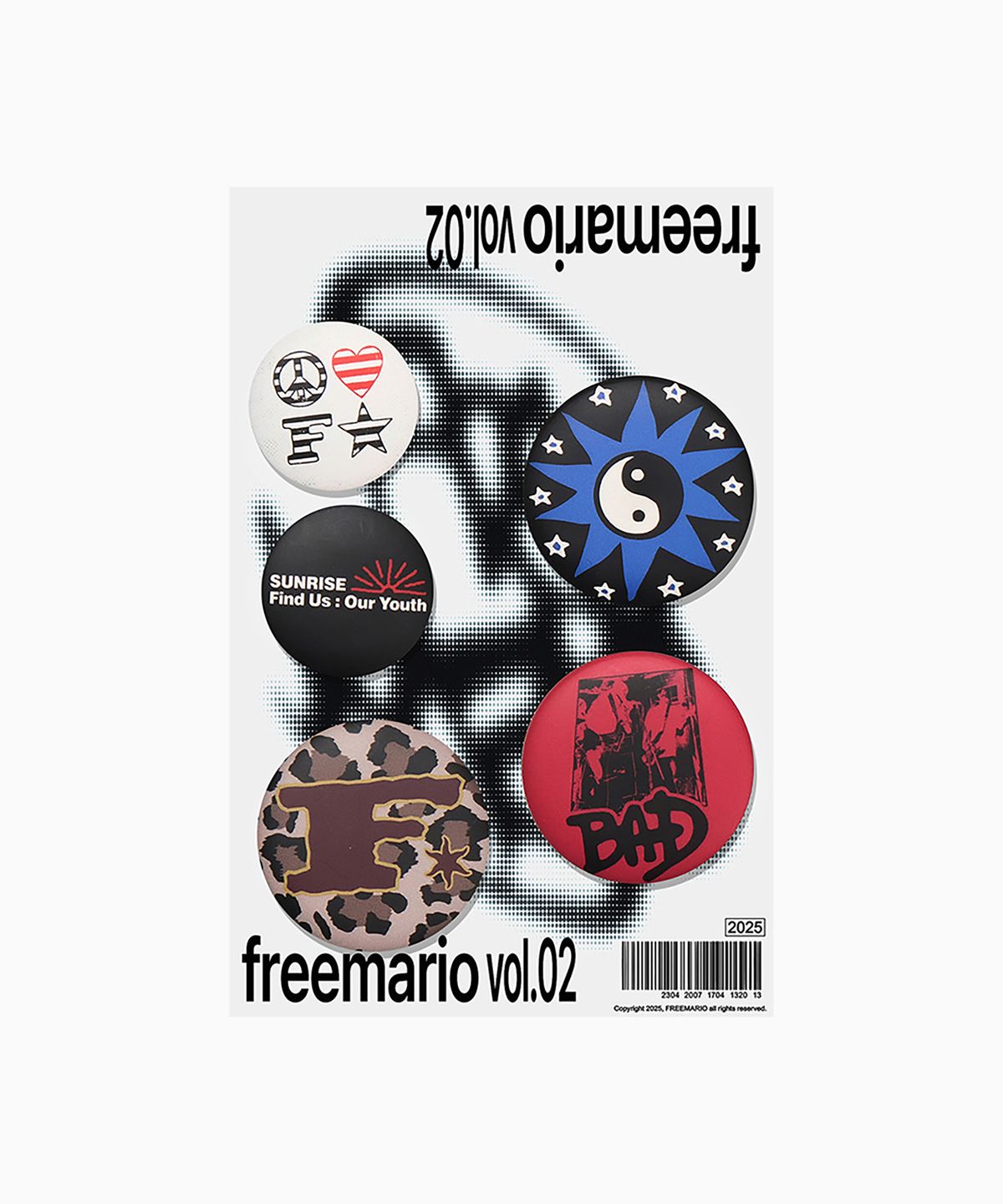 프리마리오(FREEMARIO) FMO 멀티 그래픽 핀 뱃지 B