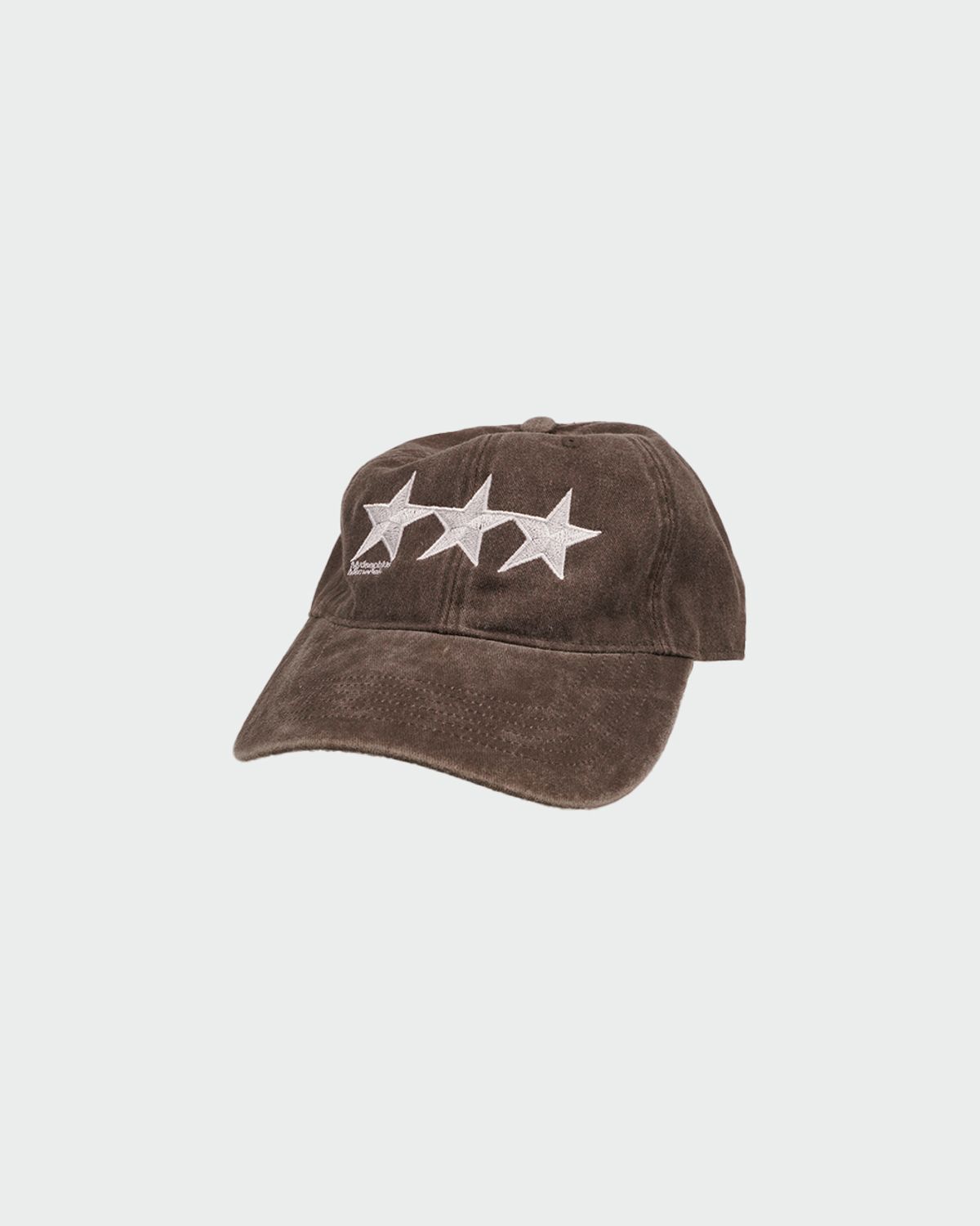 마이딥블루메모리즈(MY DEEP BLUE MEMORIES) SSSTAR STONE WASHED BALL CAP (BROWN)