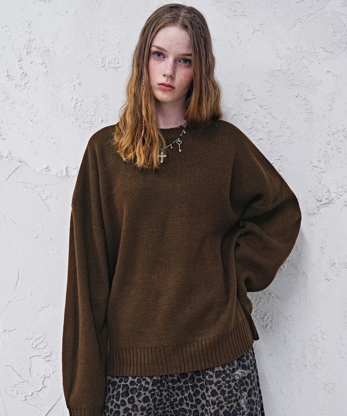 어반드레스(AVANDRESS) Washable CrewNeck Hachi Knit_8Colors