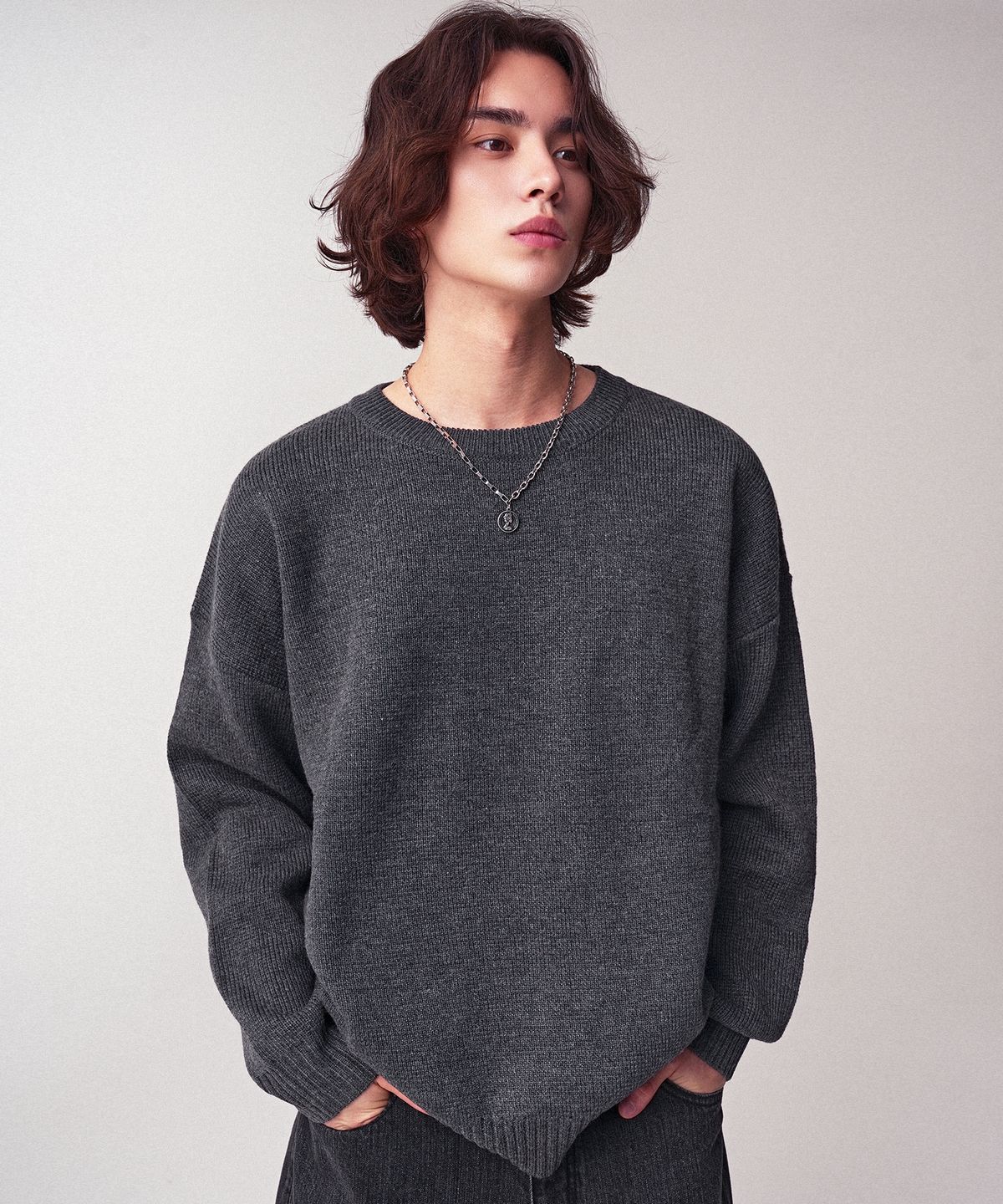 어반드레스(AVANDRESS) Washable CrewNeck Hachi Knit_8Colors