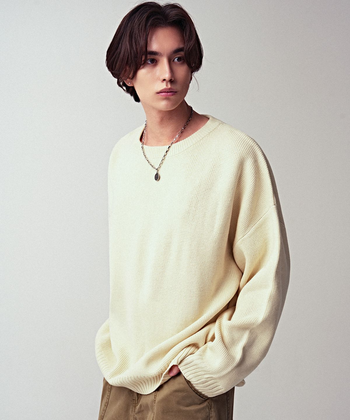 어반드레스(AVANDRESS) Washable CrewNeck Hachi Knit_8Colors
