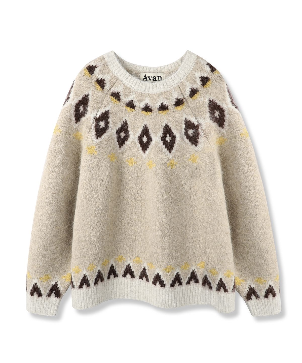 어반드레스(AVANDRESS) Alpine Fair-isle Knit_3Colors