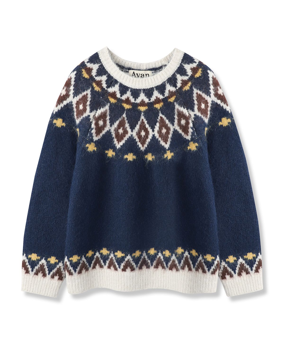 어반드레스(AVANDRESS) Alpine Fair-isle Knit_3Colors