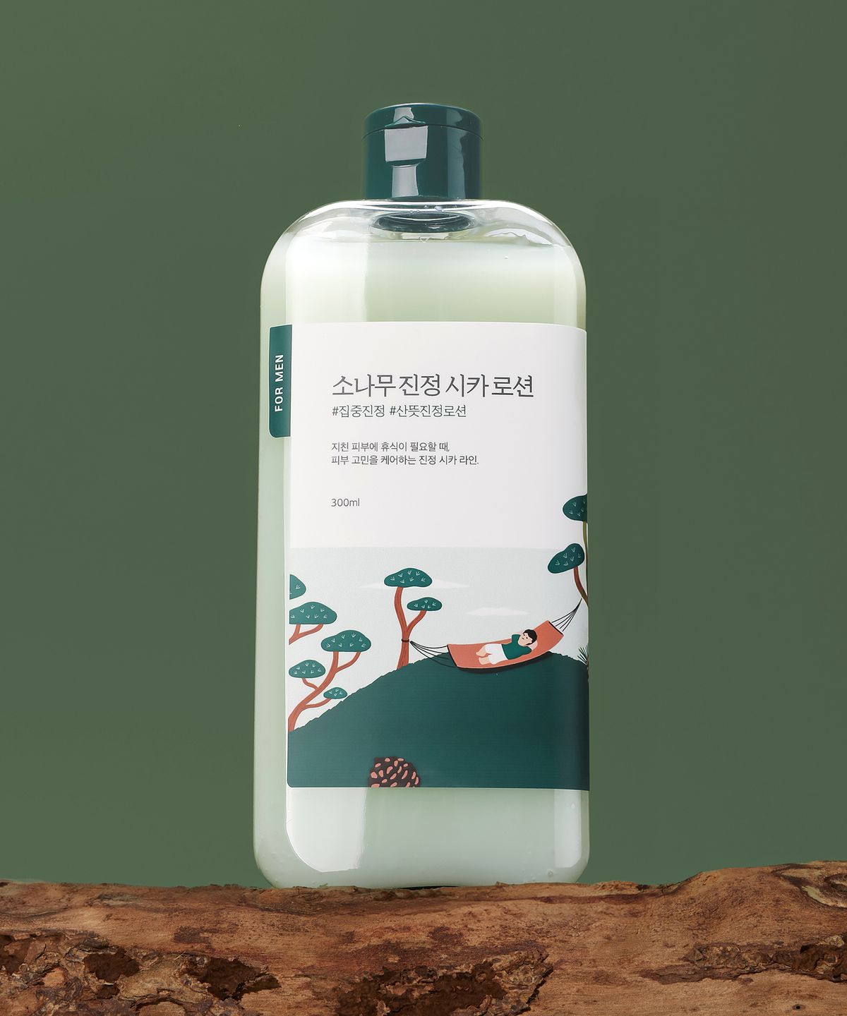 라운드랩(ROUNDLAB) 포 맨 소나무 진정 시카 토너 로션 대용량 2종 세트(+토너/로션 20ml 증정)