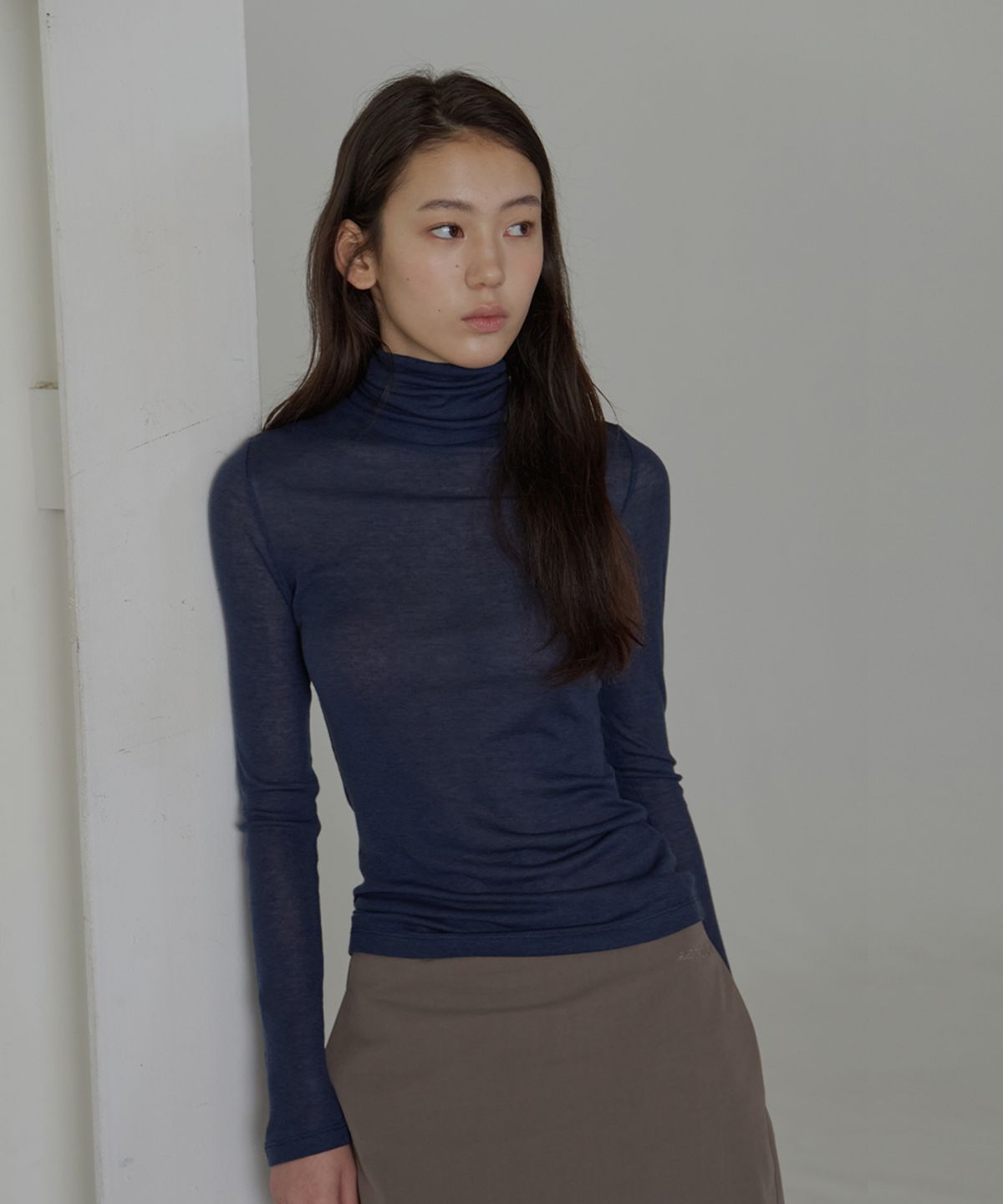 벗튼(BUT'TON) Wool See-Through Polar Tee (6 colors)