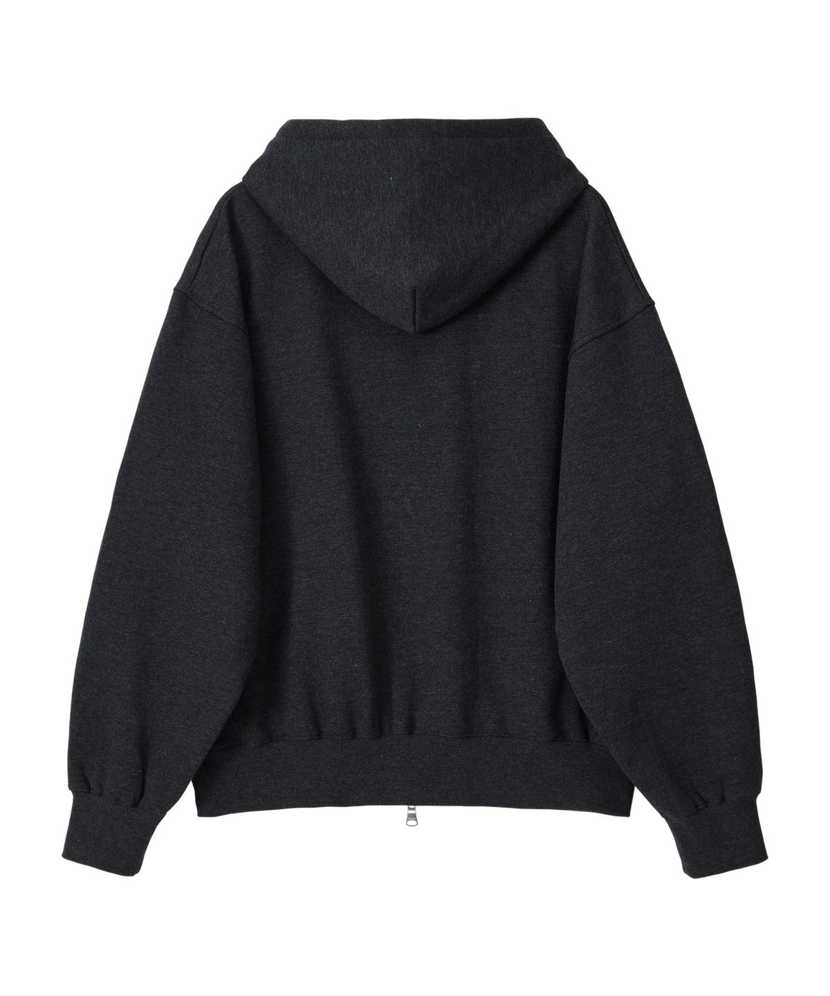 노앙(NOHANT) LONELY/LOVELY FLUFF HOODIE ZIP-UP CHARCOAL