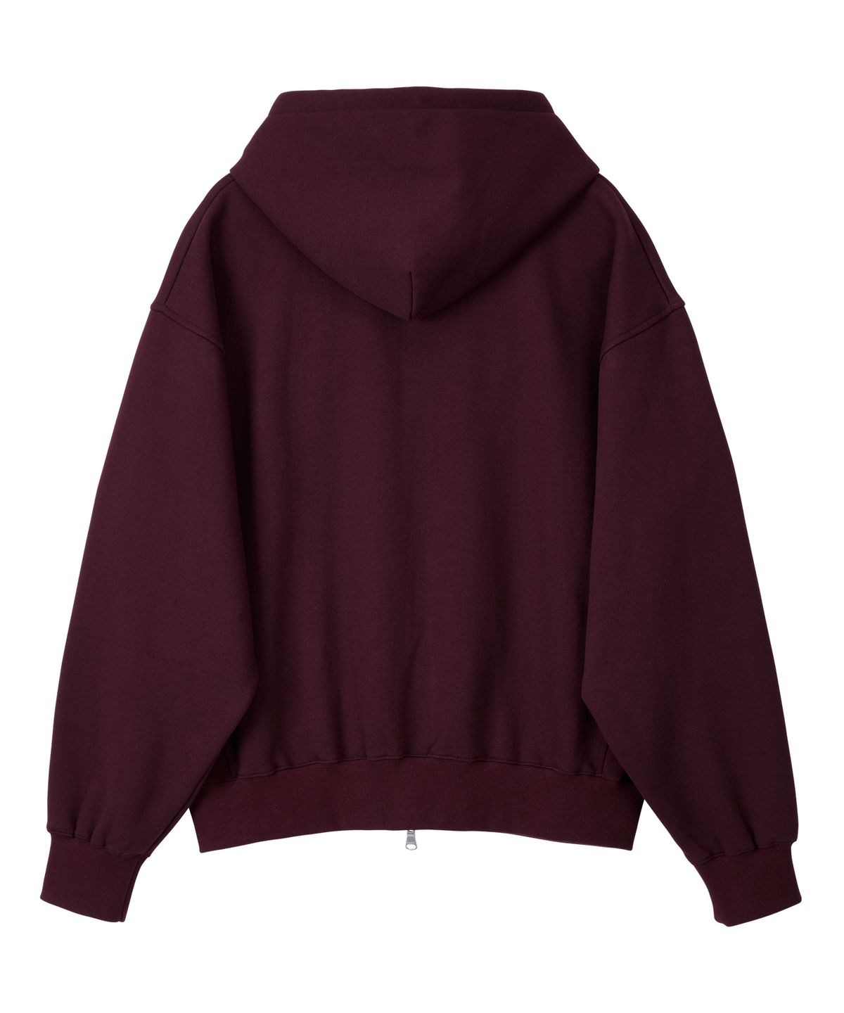 노앙(NOHANT) LONELY/LOVELY FLUFF HOODIE ZIP-UP BURGUNDY