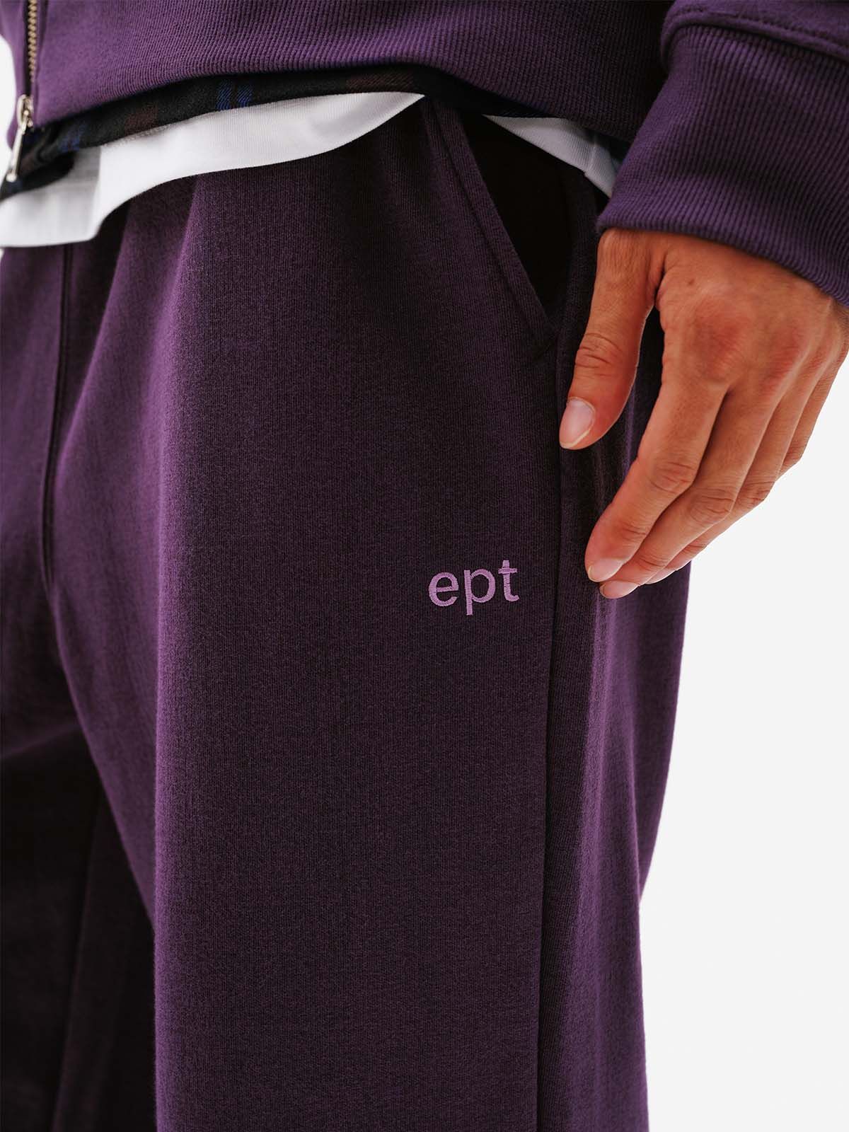 이피티(EPT) CLASSIC LOGO SWEAT PANTS (PURPLE)