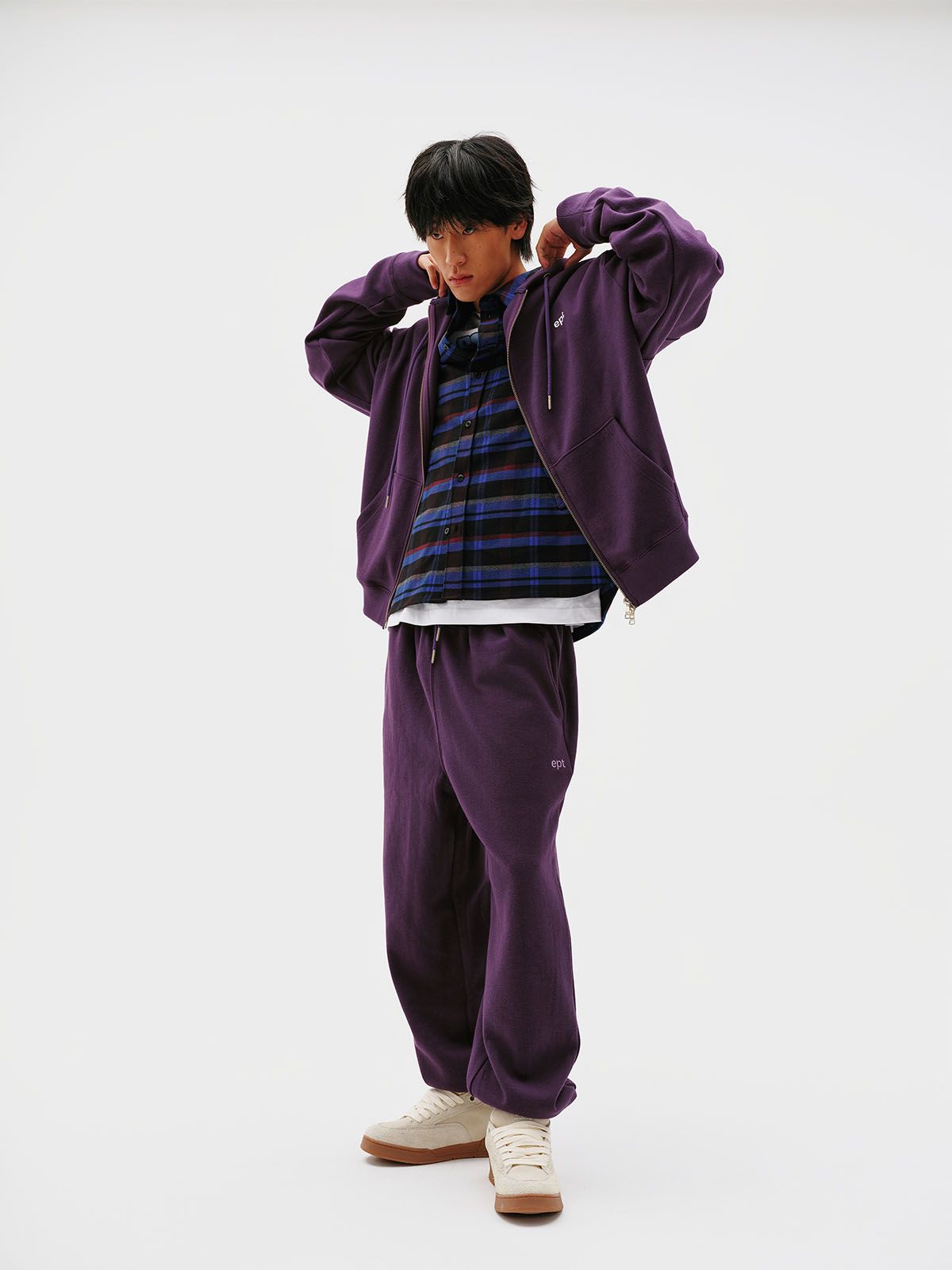 이피티(EPT) CLASSIC LOGO SWEAT PANTS (PURPLE)