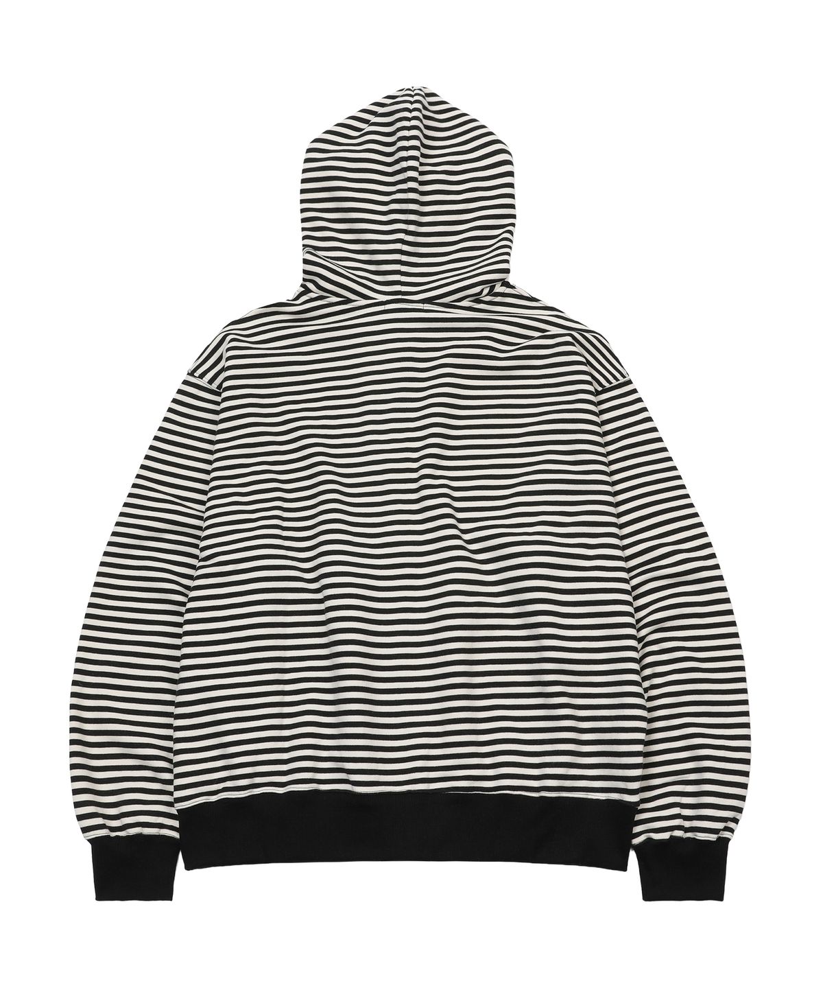 에스이에스티(S'EST) Stripe Logo Hoodie Zip Up Black