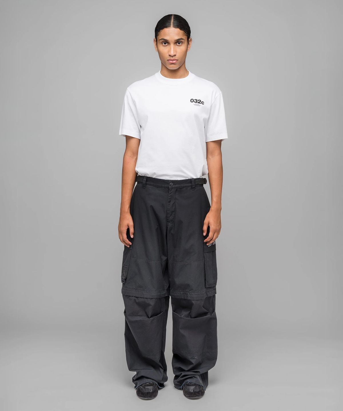 032씨(032C) (U) 더블 엣지 스워드 카고 팬츠 블랙 DOUBLE-EDGED SWORD CARGO PANTS BLACK