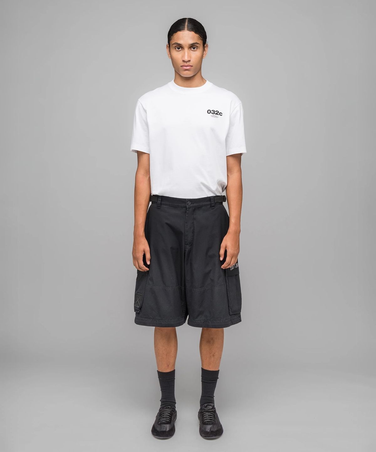 032씨(032C) (U) 더블 엣지 스워드 카고 팬츠 블랙 DOUBLE-EDGED SWORD CARGO PANTS BLACK