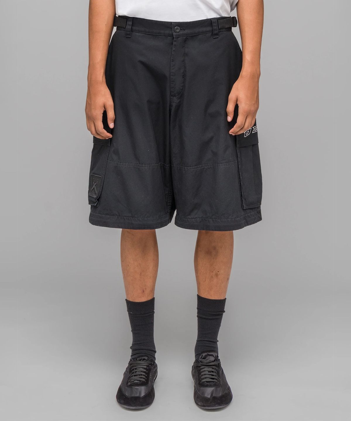 032씨(032C) (U) 더블 엣지 스워드 카고 팬츠 블랙 DOUBLE-EDGED SWORD CARGO PANTS BLACK