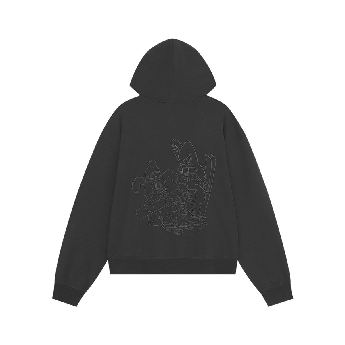 이피티(EPT) WINTER SPORTS ZIP-UP HOODIE (CHARCOAL)