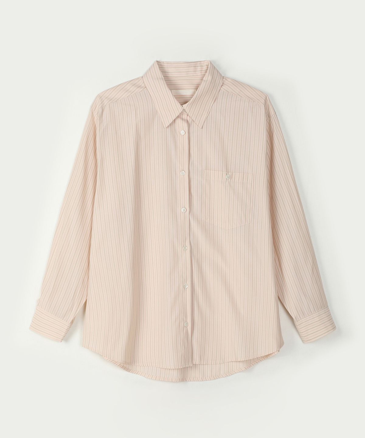 아위(AHWE) STRIPE OVERFIT SHIRT_PINK