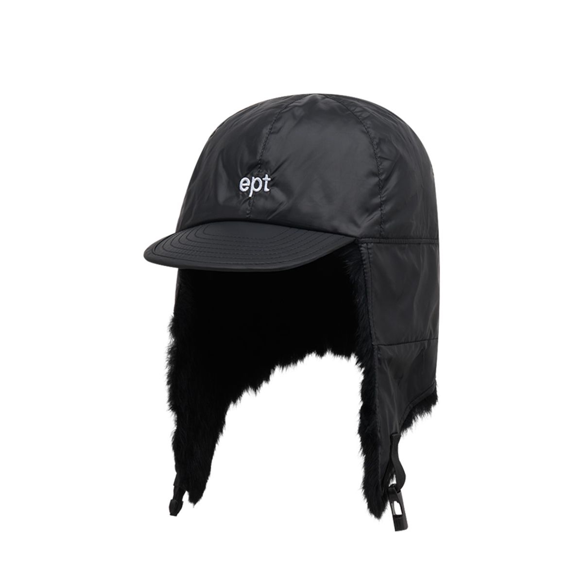 이피티(EPT) LOGO TRAPPER HAT (BLACK)