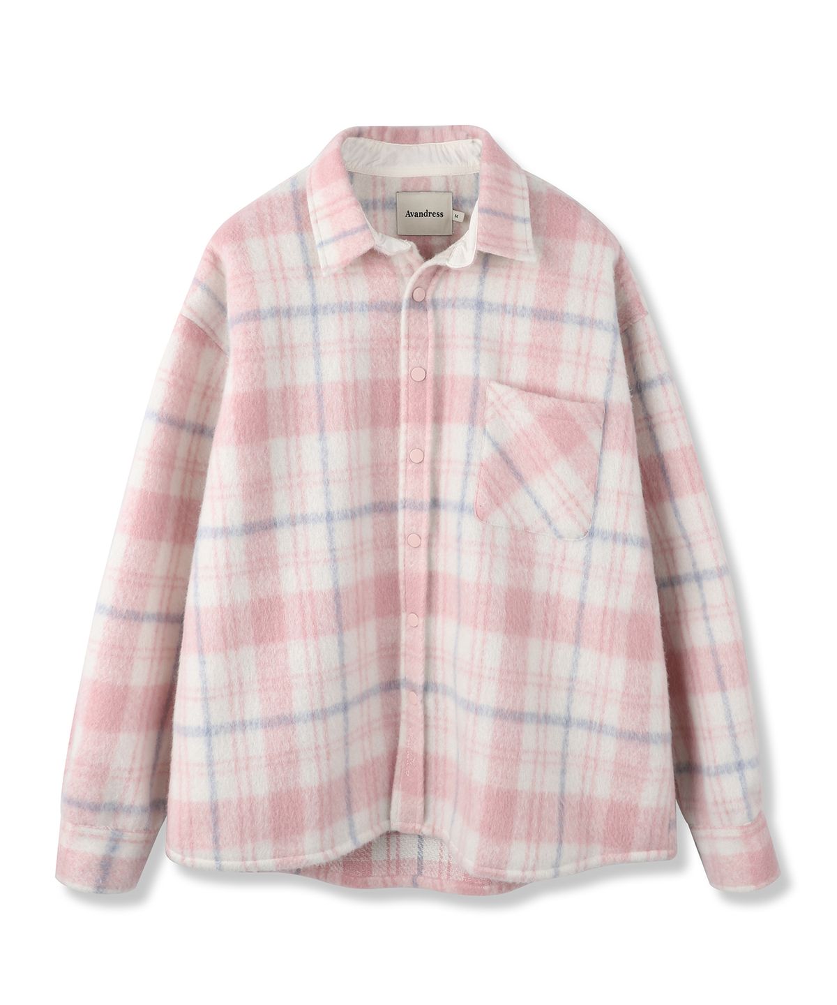어반드레스(AVANDRESS) Albert Overfit Check Shirt Jacket GREY