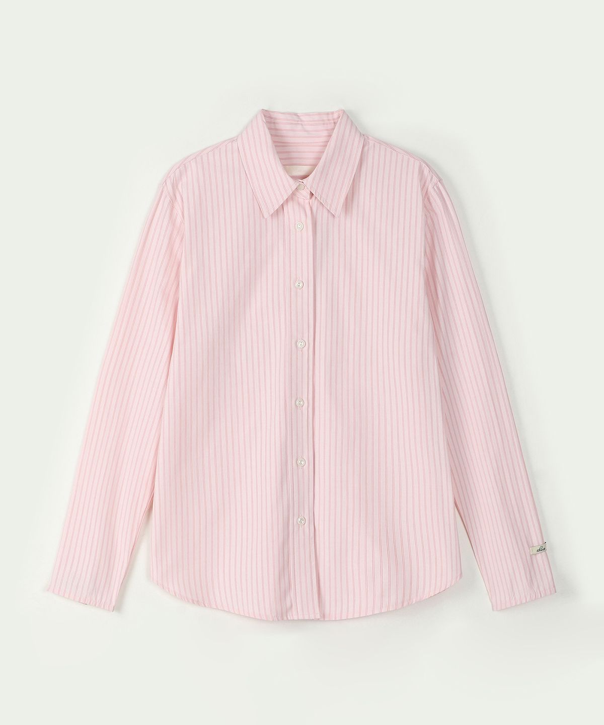 아위(AHWE) STRIPED REGULAR-FIT SHIRT_PINK