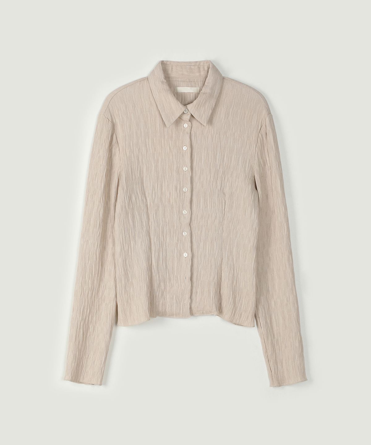 아위(AHWE) CRINKLE SHIRT_L BEIGE