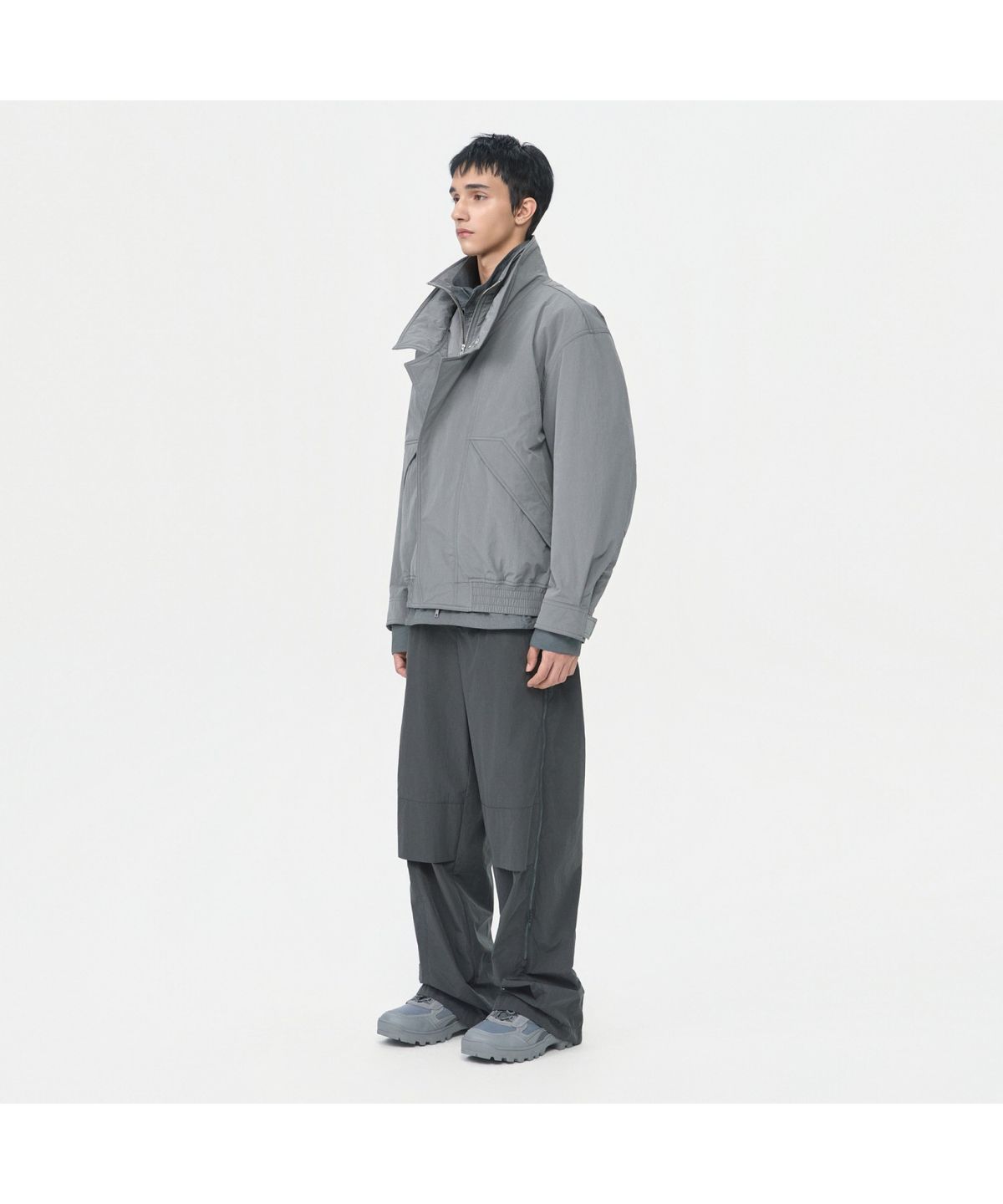 커스텀멜로우(CUSTOMELLOW) Racing Jacket CWUAW25612GYX