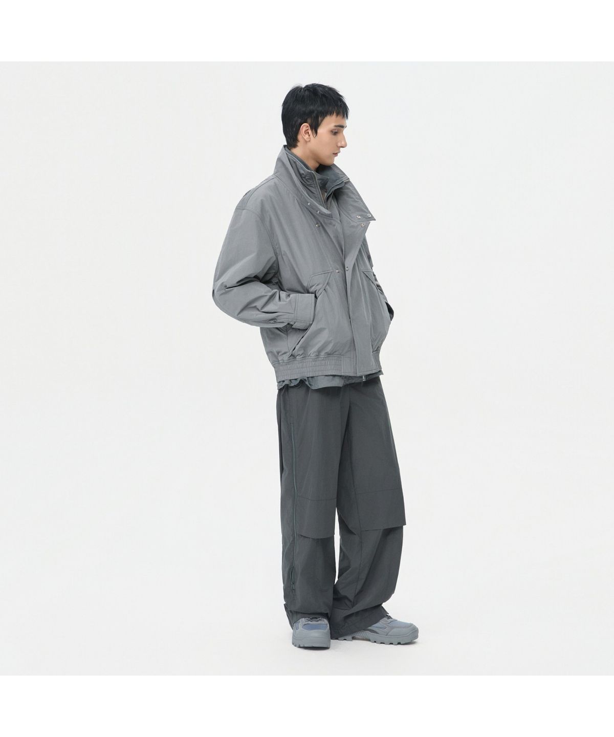 커스텀멜로우(CUSTOMELLOW) Racing Jacket CWUAW25612GYX