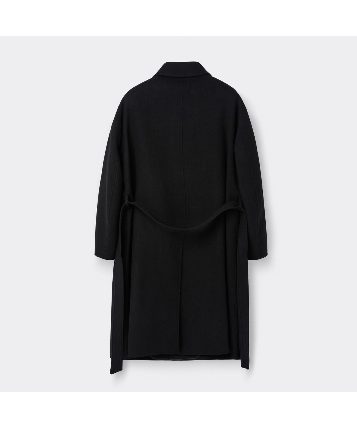 커스텀멜로우(CUSTOMELLOW) Black Wool Mac Coat CQCAW25711BKX