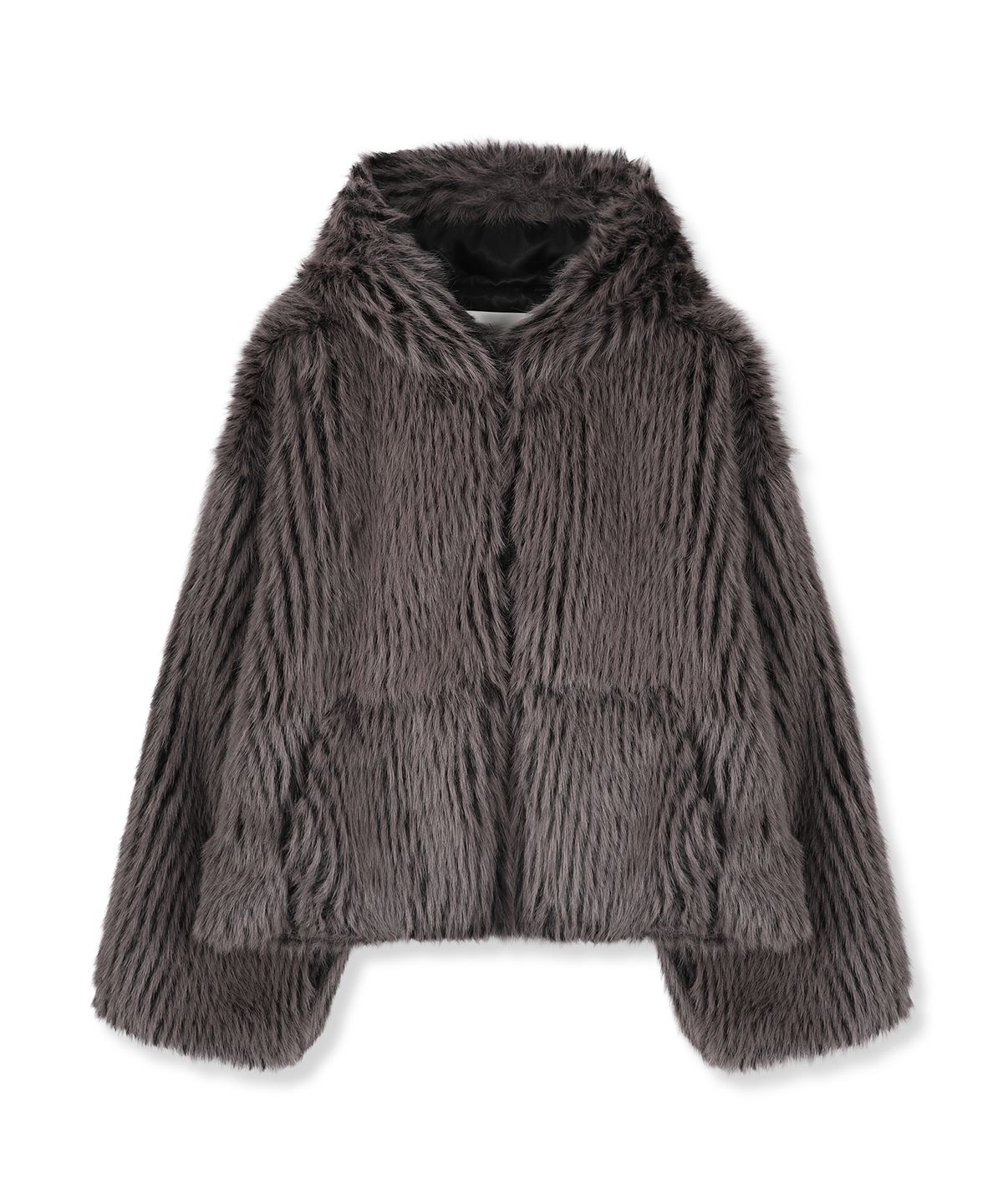 어반드레스(AVANDRESS) Champagne Fur Jacket ASH BLACK
