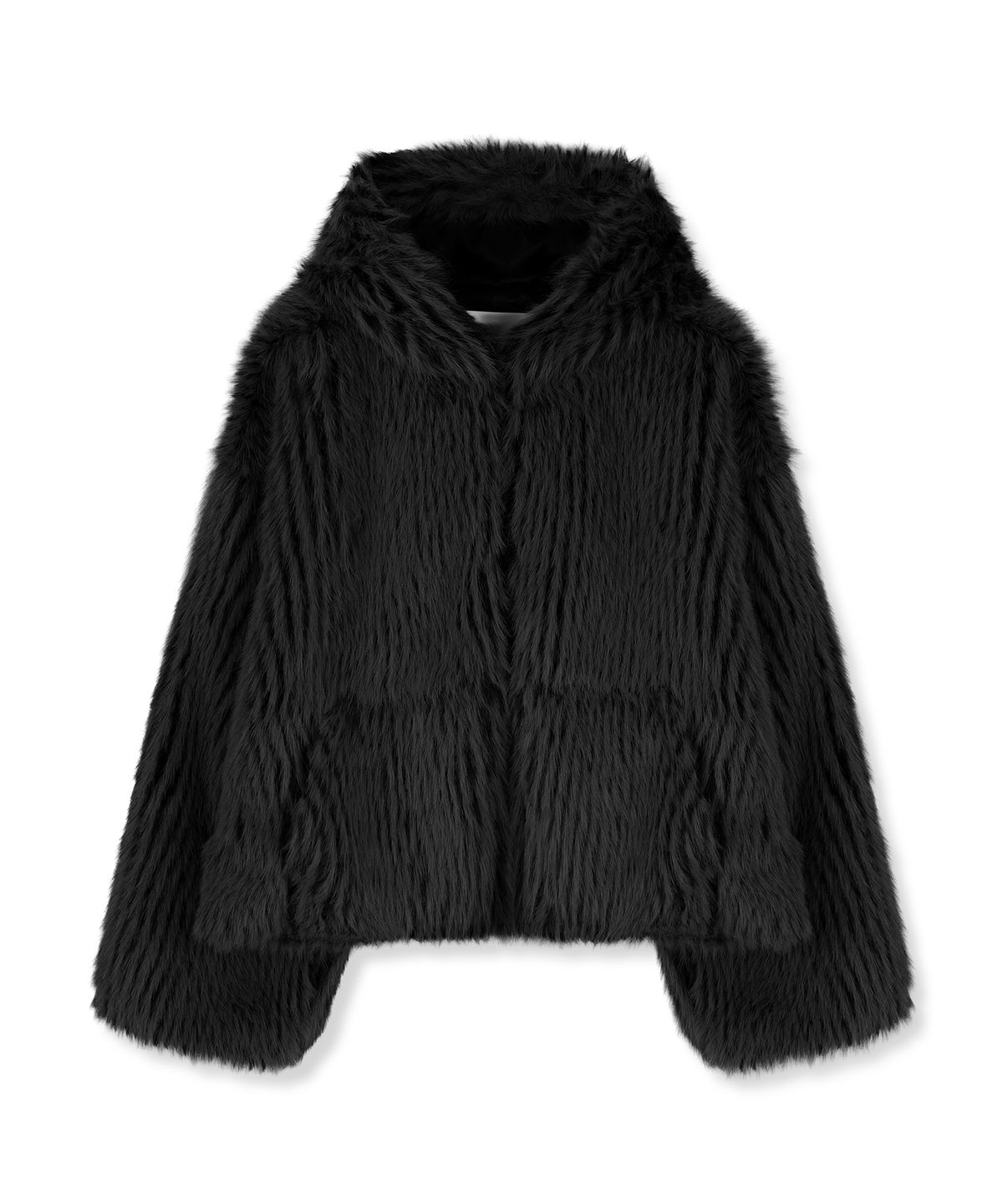 어반드레스(AVANDRESS) Champagne Fur Jacket ASH BLACK
