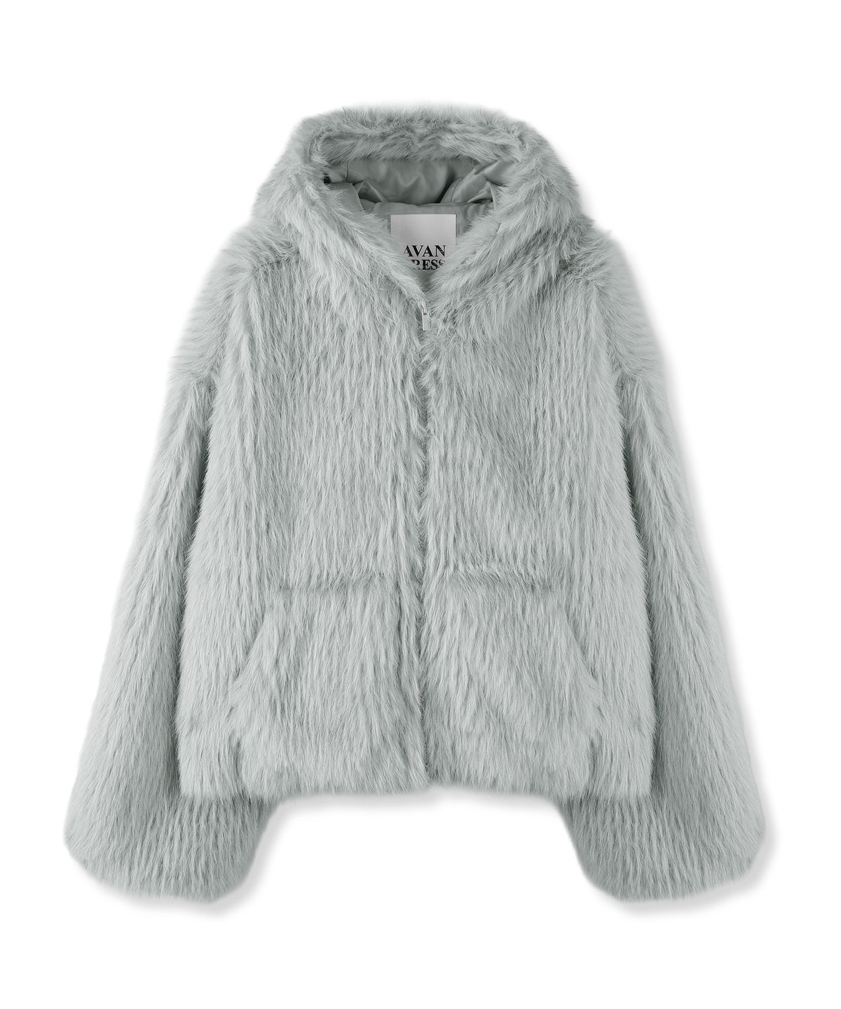 어반드레스(AVANDRESS) Champagne Fur Jacket ASH BLACK