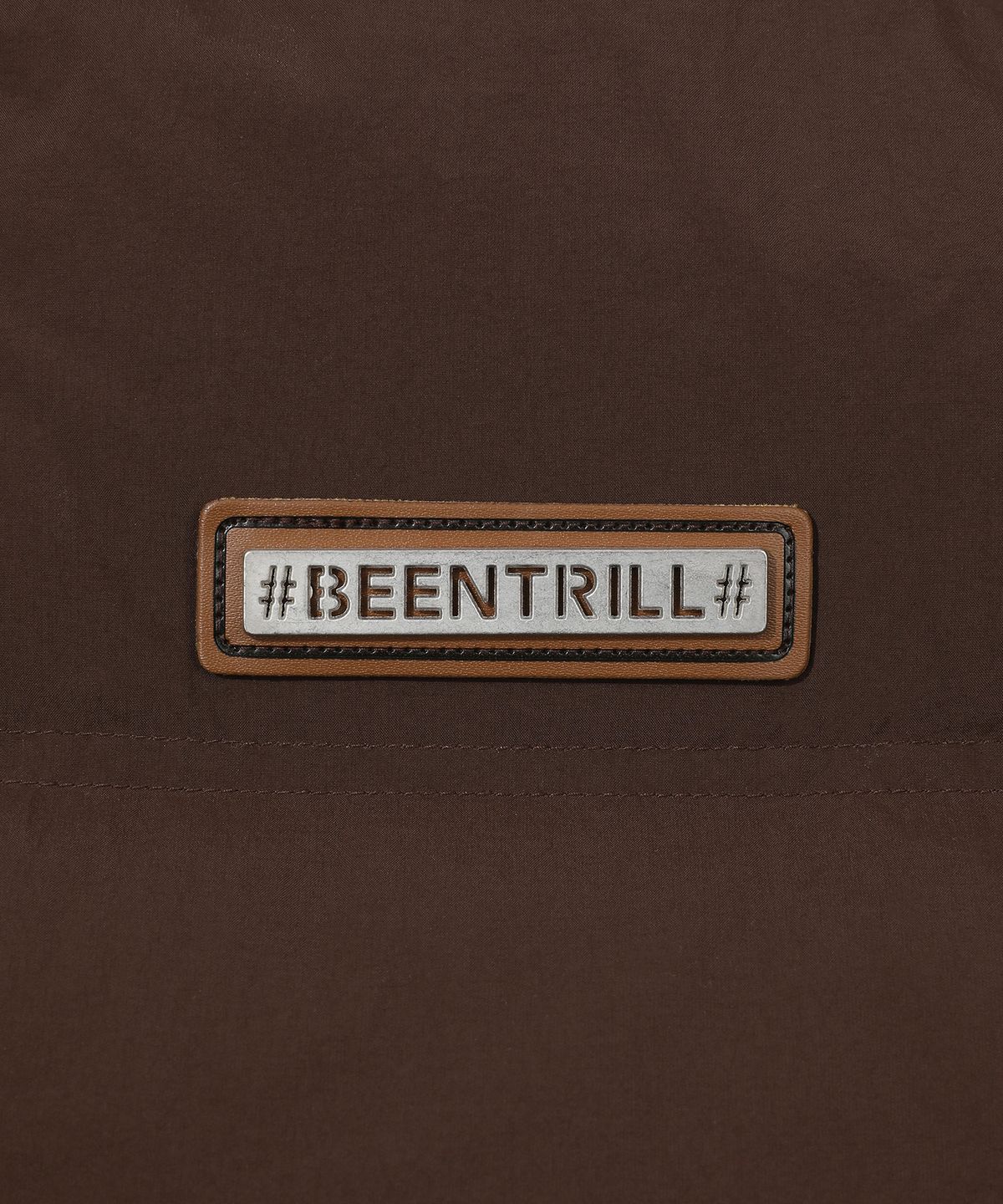 빈트릴(BEENTRILL) 우먼즈 와펜 하이넥 숏패딩(초콜릿)