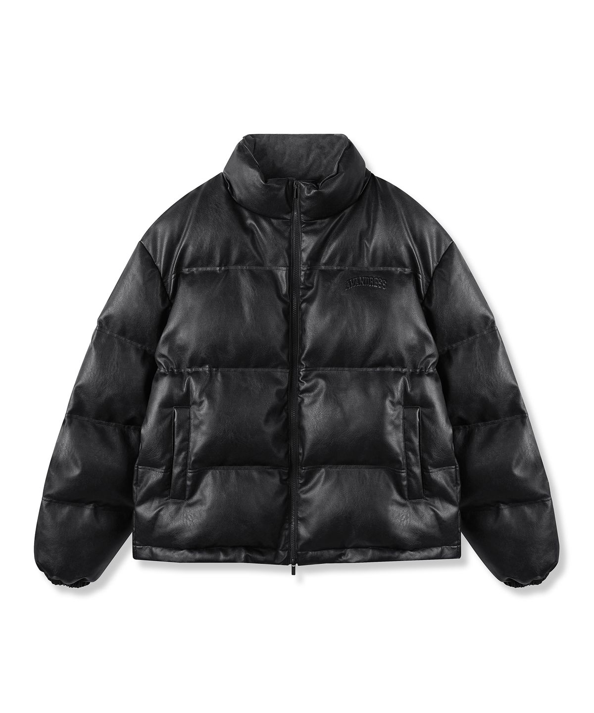 어반드레스(AVANDRESS) Vintage Art Leather Over-fit Puffer BROWN