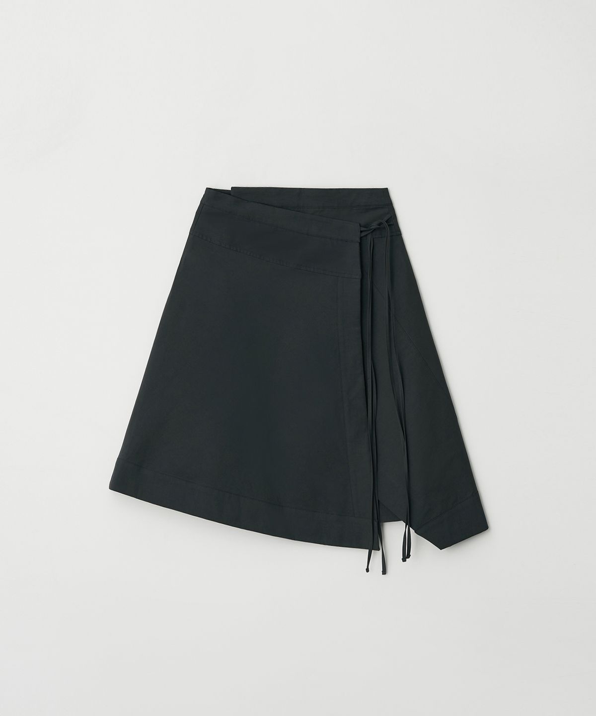벗튼(BUT'TON) Unbalanced Wrap Skirt (2 colors)