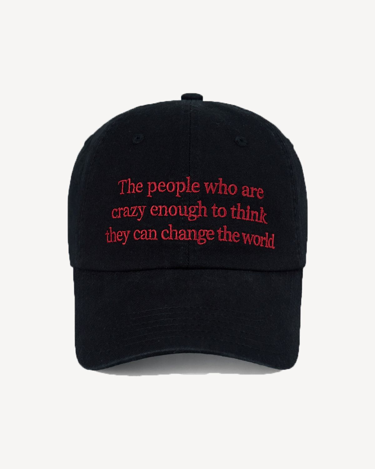덤(THUMB) VINTAGE LETTERING CAP (BLACK)