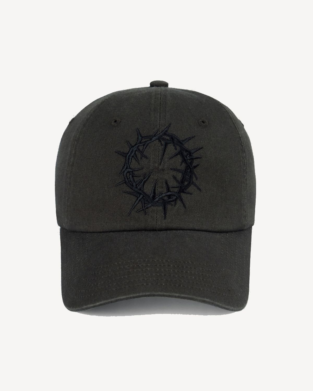 덤(THUMB) VINTAGE WASHED CAMO CAP (DARK CHACOAL)