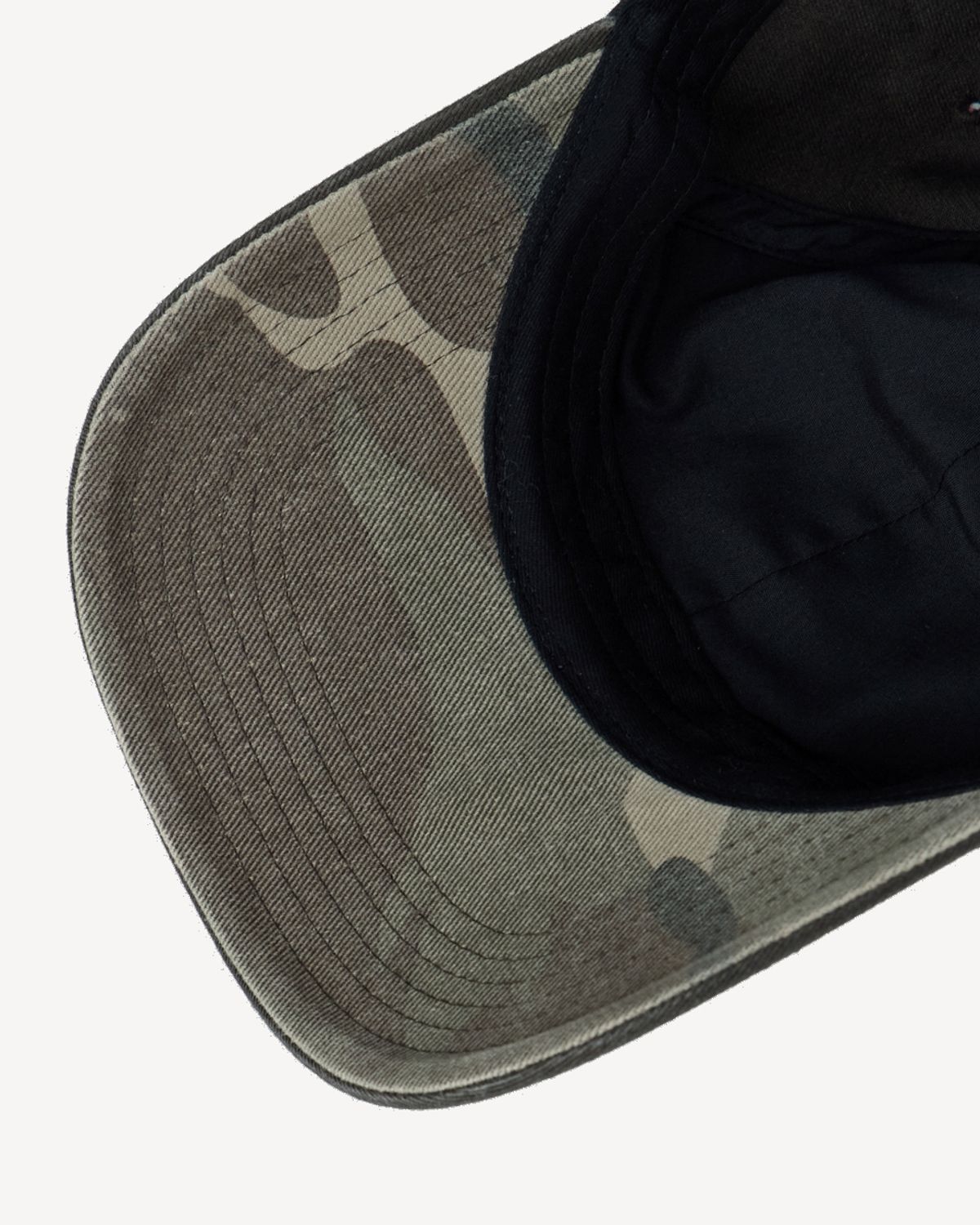 덤(THUMB) VINTAGE WASHED CAMO CAP (DARK CHACOAL)